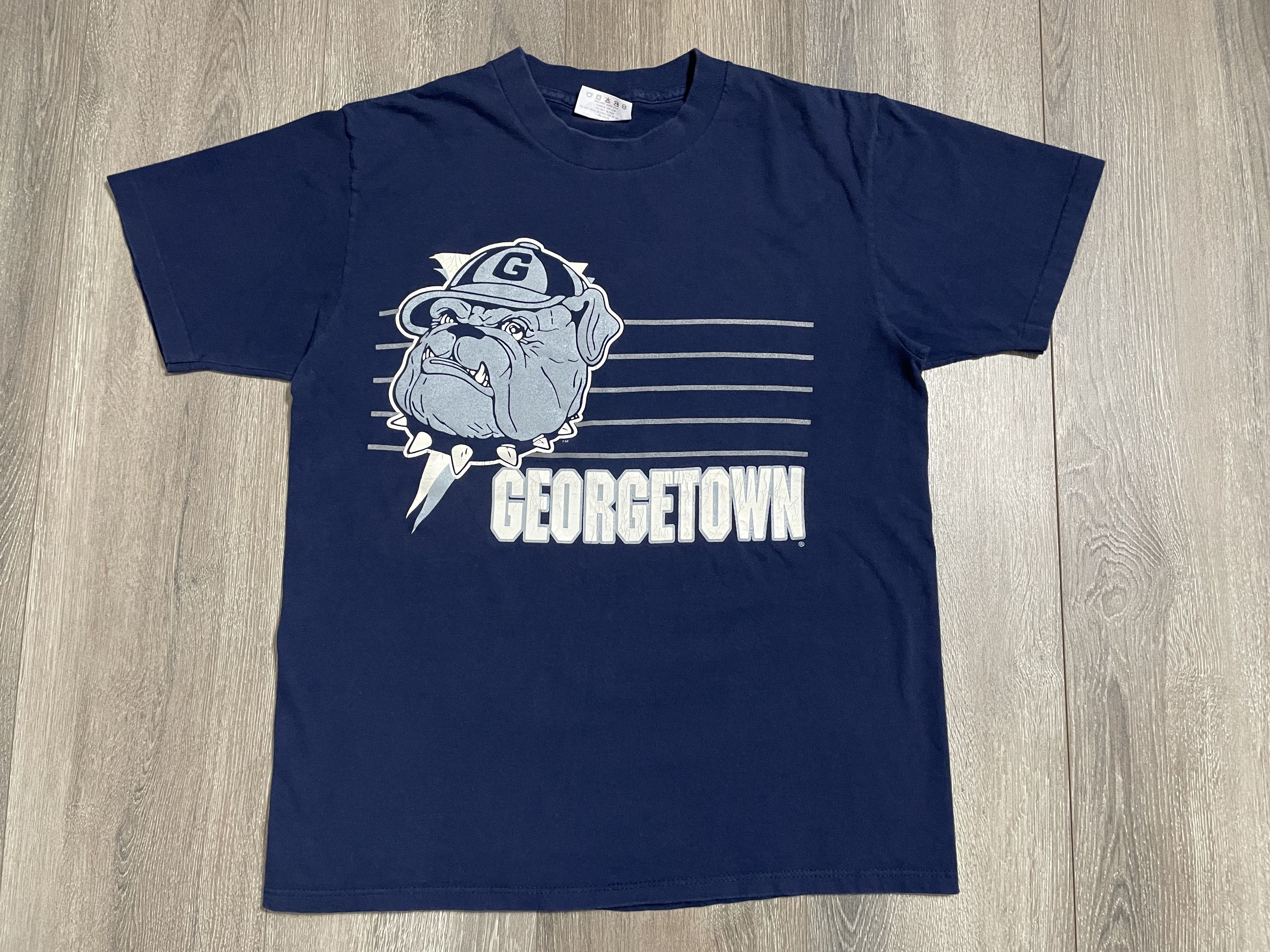 Vintage Vintage Georgetown Hoyas T Shirt Size US L / EU 52-54 / 3 - 3 Thumbnail