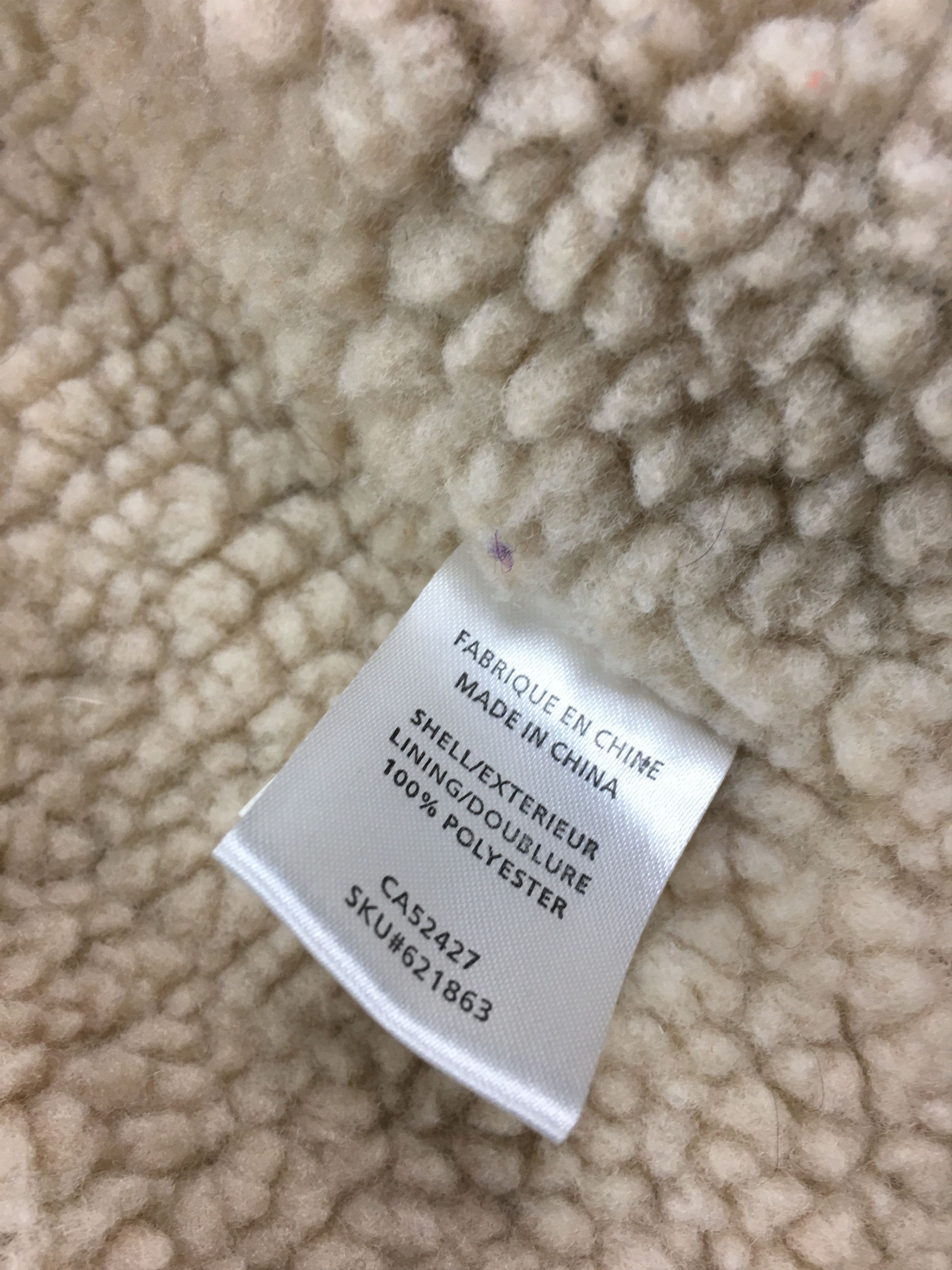 Vintage 90s Wolf Sherpa Fleece Jacket Size US XL / EU 56 / 4 - 11 Thumbnail