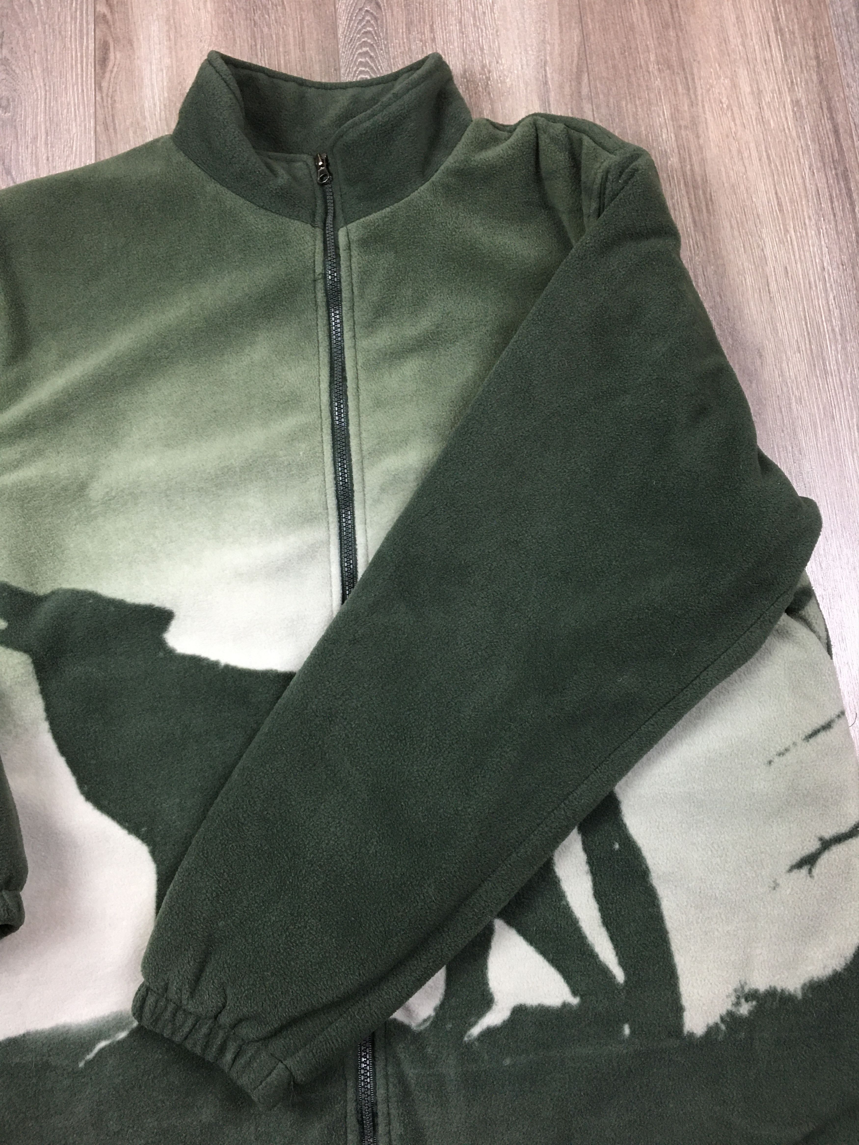 Vintage 90s Wolf Sherpa Fleece Jacket Size US XL / EU 56 / 4 - 2 Thumbnail