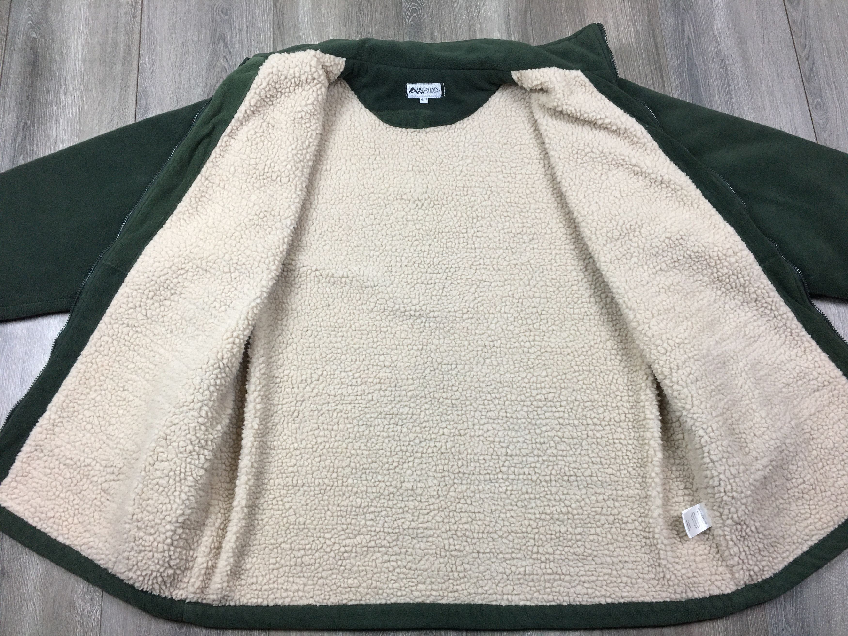 Vintage 90s Wolf Sherpa Fleece Jacket Size US XL / EU 56 / 4 - 9 Thumbnail