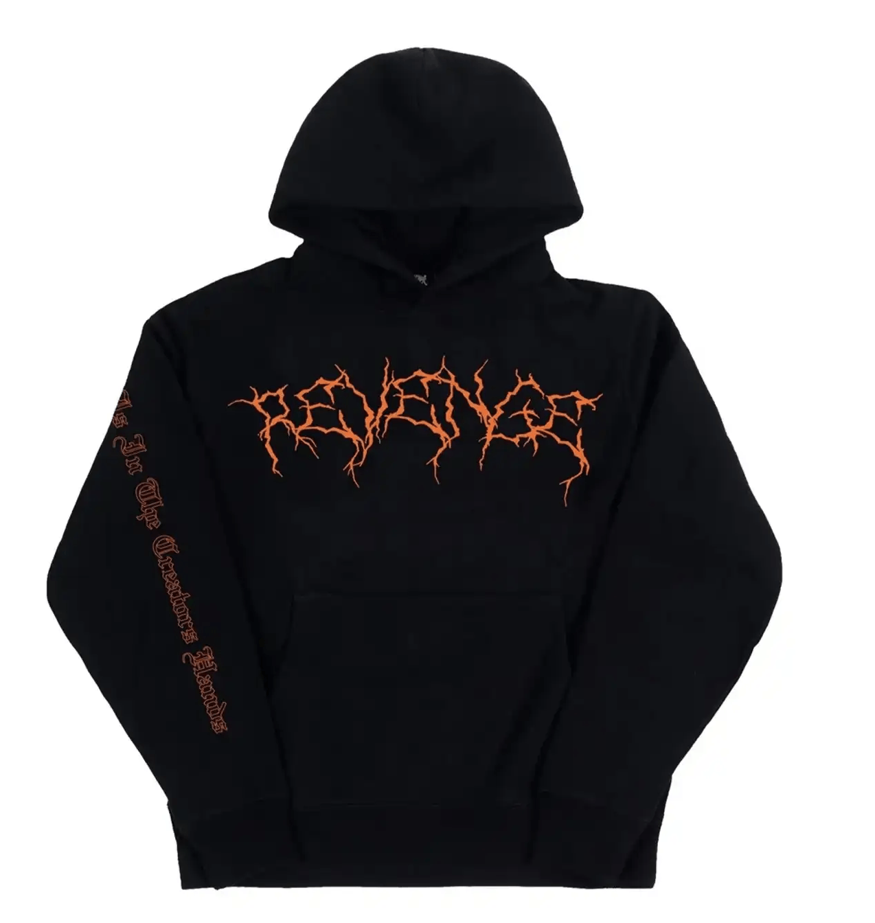 Revenge Revenge Orange Lightning Hoodie Grailed