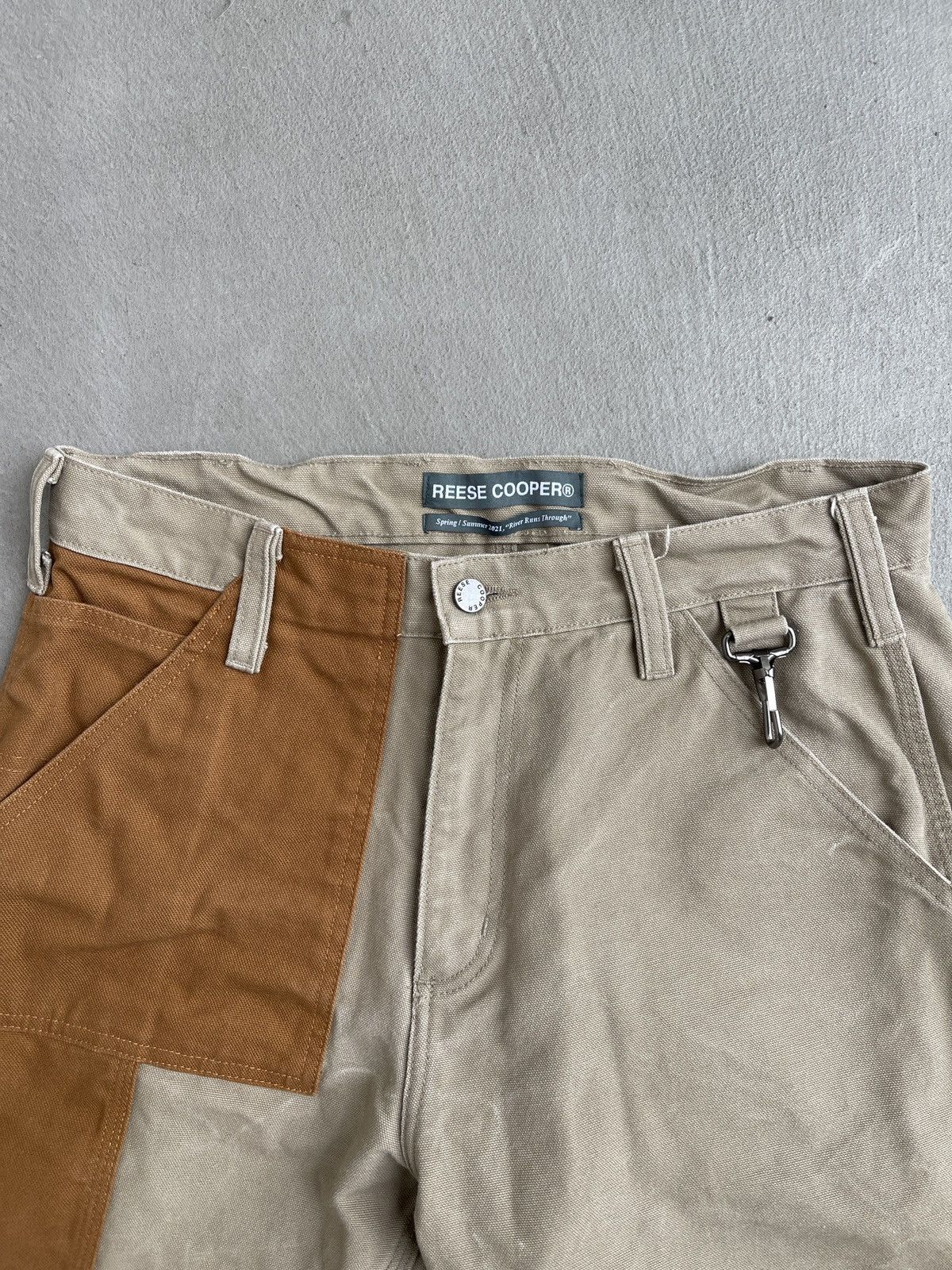 Reese Cooper Reese Cooper Two-Tone Khaki Carpenter Pants Size US 32 / EU 48 - 3 Thumbnail