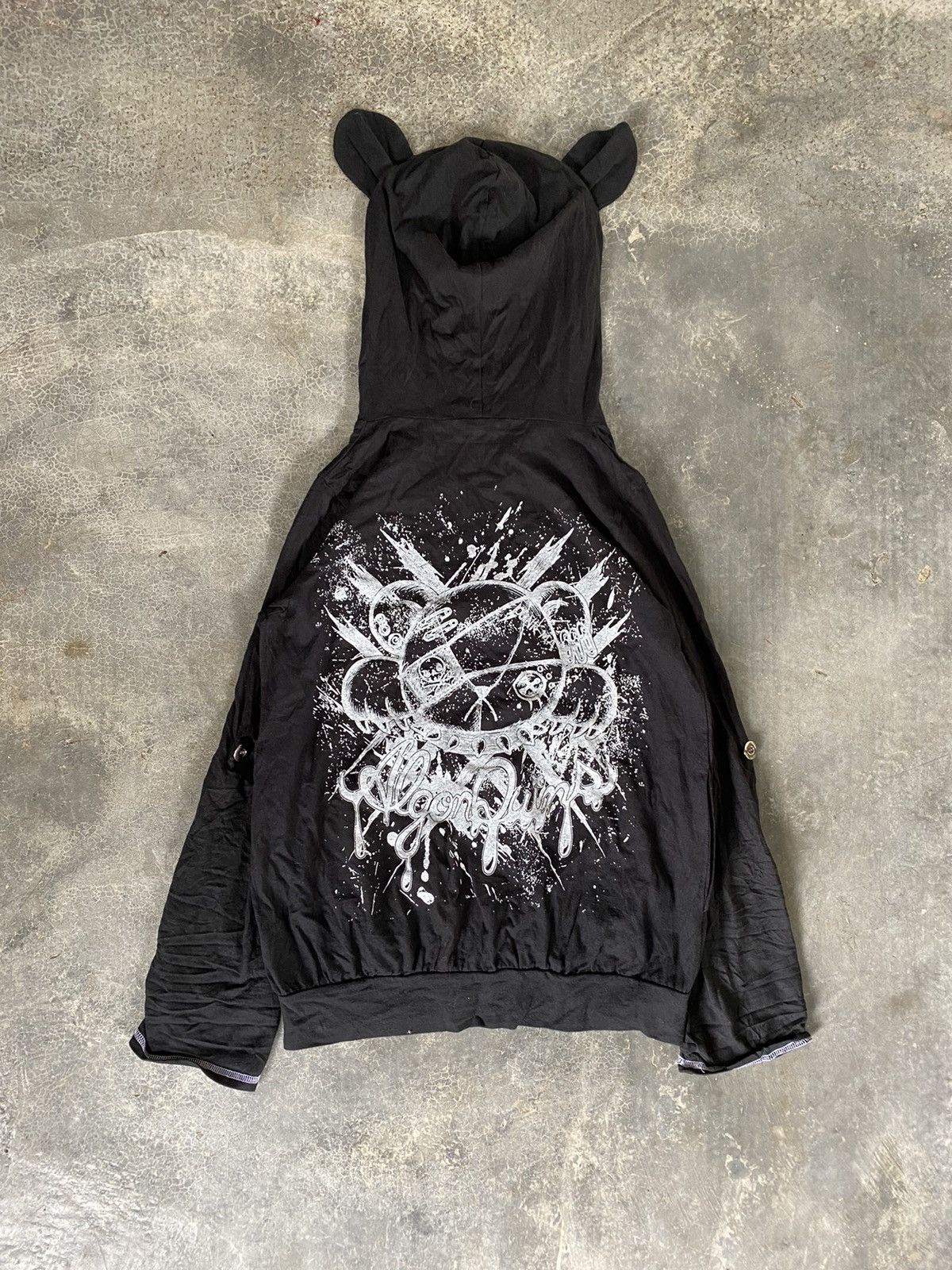 Japanese Brand ALGONQUINS Japan Rabbit punk cat ear light hoodie Size M / US 6-8 / IT 42-44 - 2 Thumbnail
