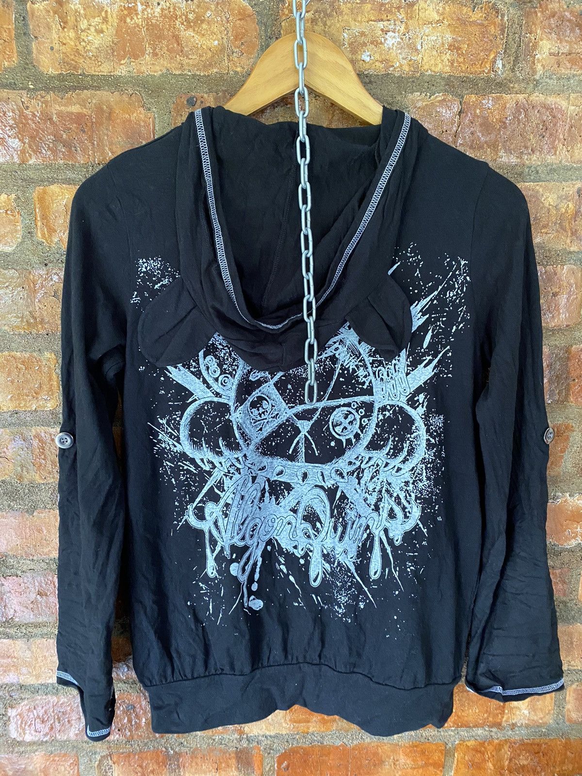 Japanese Brand ALGONQUINS Japan Rabbit punk cat ear light hoodie Size M / US 6-8 / IT 42-44 - 5 Thumbnail