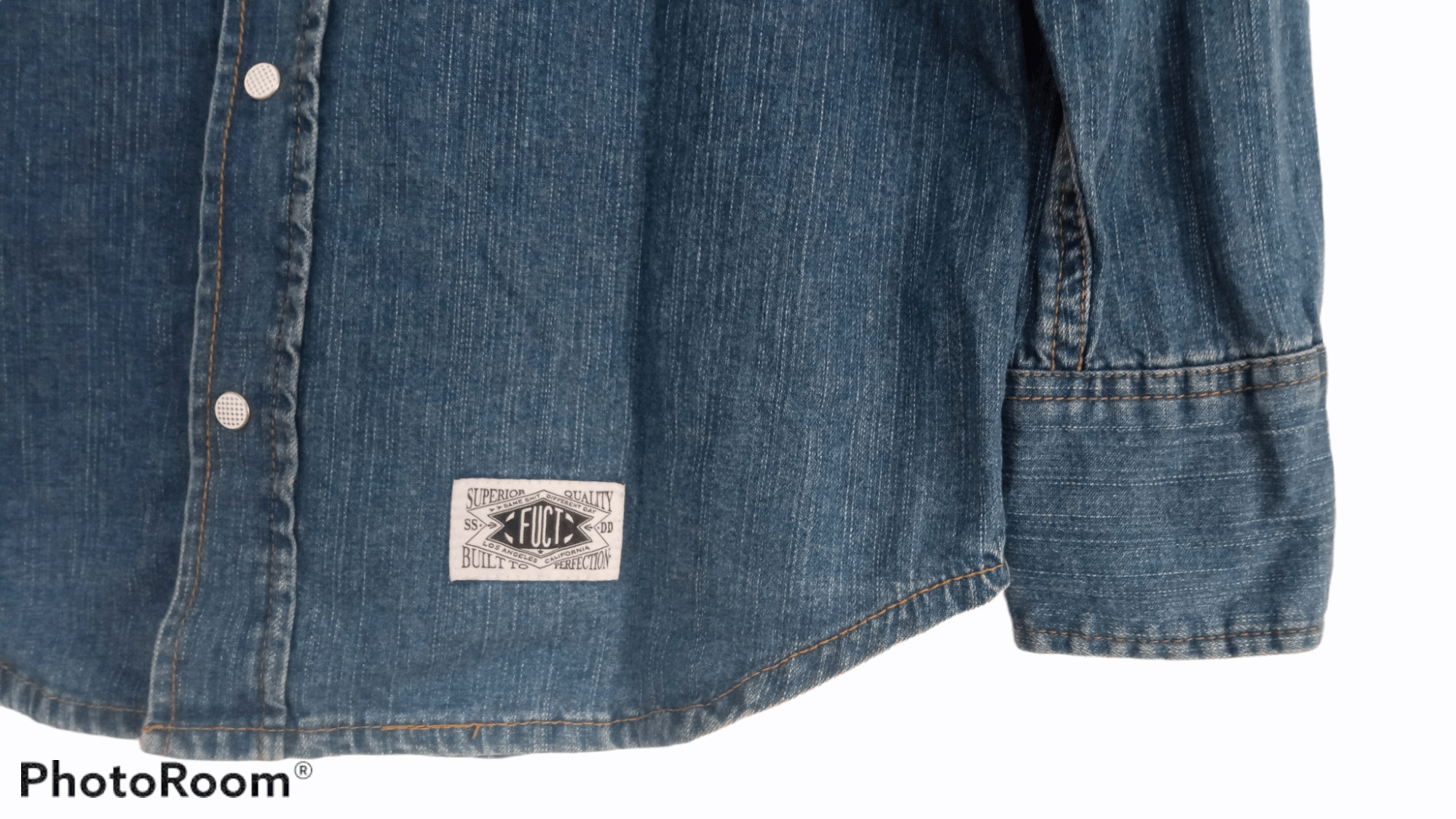 FUCT × Japanese Brand × SSDD 🔥🔥FUCT x SSDD Marijuana Motive LS Denim Shirt Size US M / EU 48-50 / 2 - 13 Thumbnail