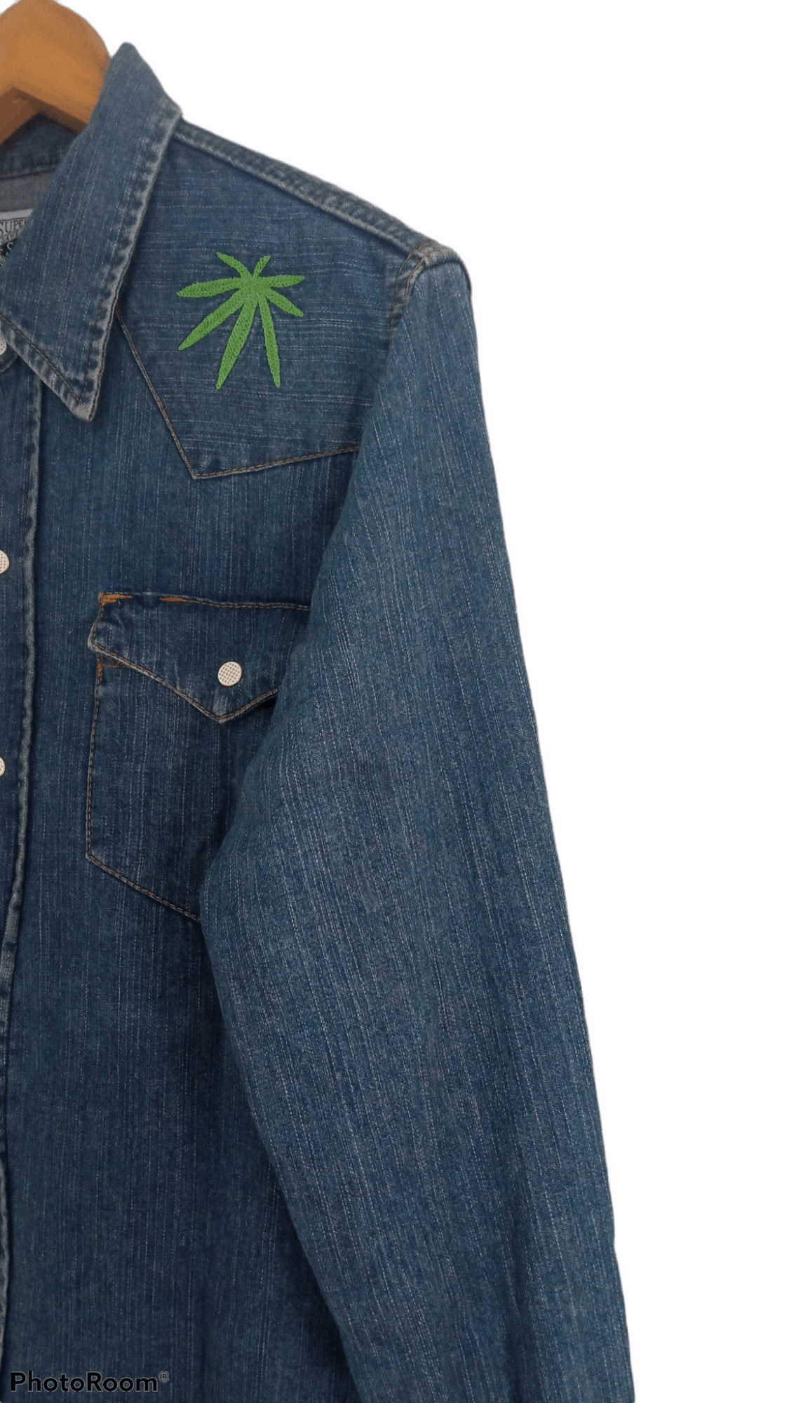 FUCT × Japanese Brand × SSDD 🔥🔥FUCT x SSDD Marijuana Motive LS Denim Shirt Size US M / EU 48-50 / 2 - 10 Thumbnail