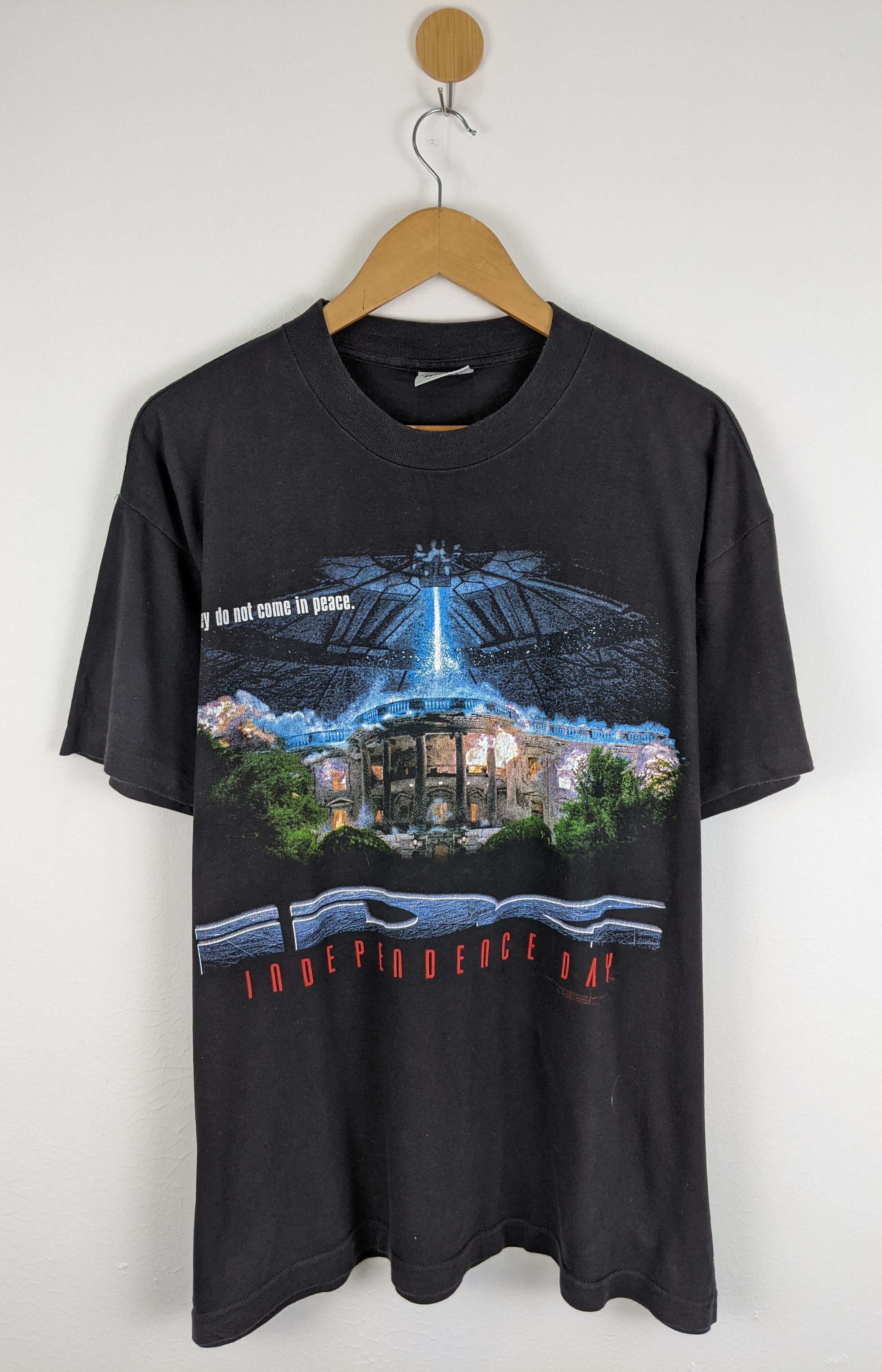Vintage Vintage Independence Day Movie 90s Shirt Size US L / EU 52-54 / 3 - 1 Thumbnail