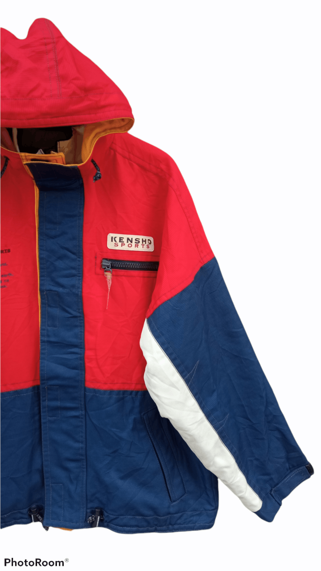 Japanese Brand × Kensho Abe × Vintage 🔥🔥Vintage Kensho Abe Sports Colour Block Jacket Size US L / EU 52-54 / 3 - 4 Thumbnail