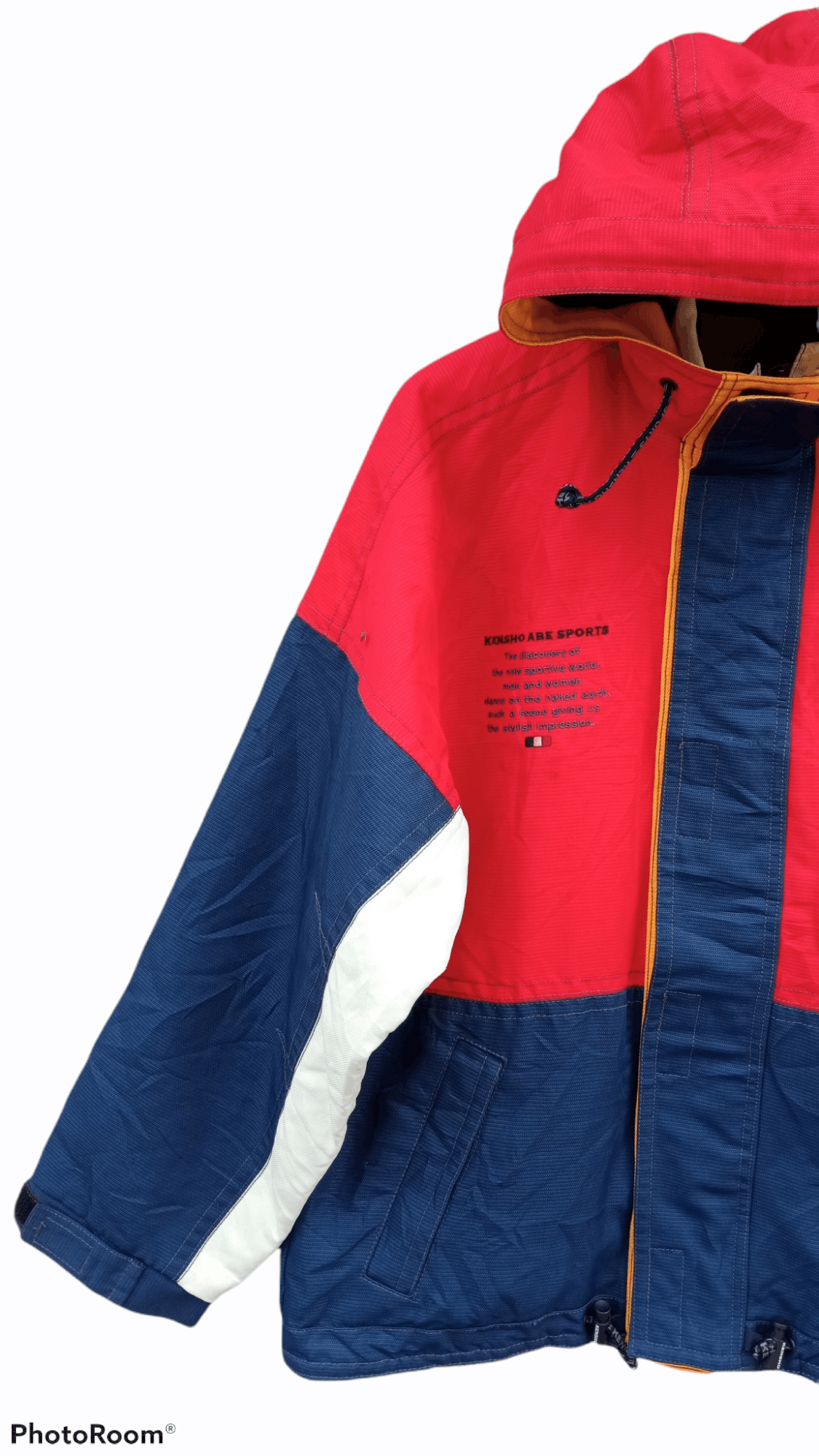 Japanese Brand × Kensho Abe × Vintage 🔥🔥Vintage Kensho Abe Sports Colour Block Jacket Size US L / EU 52-54 / 3 - 5 Thumbnail