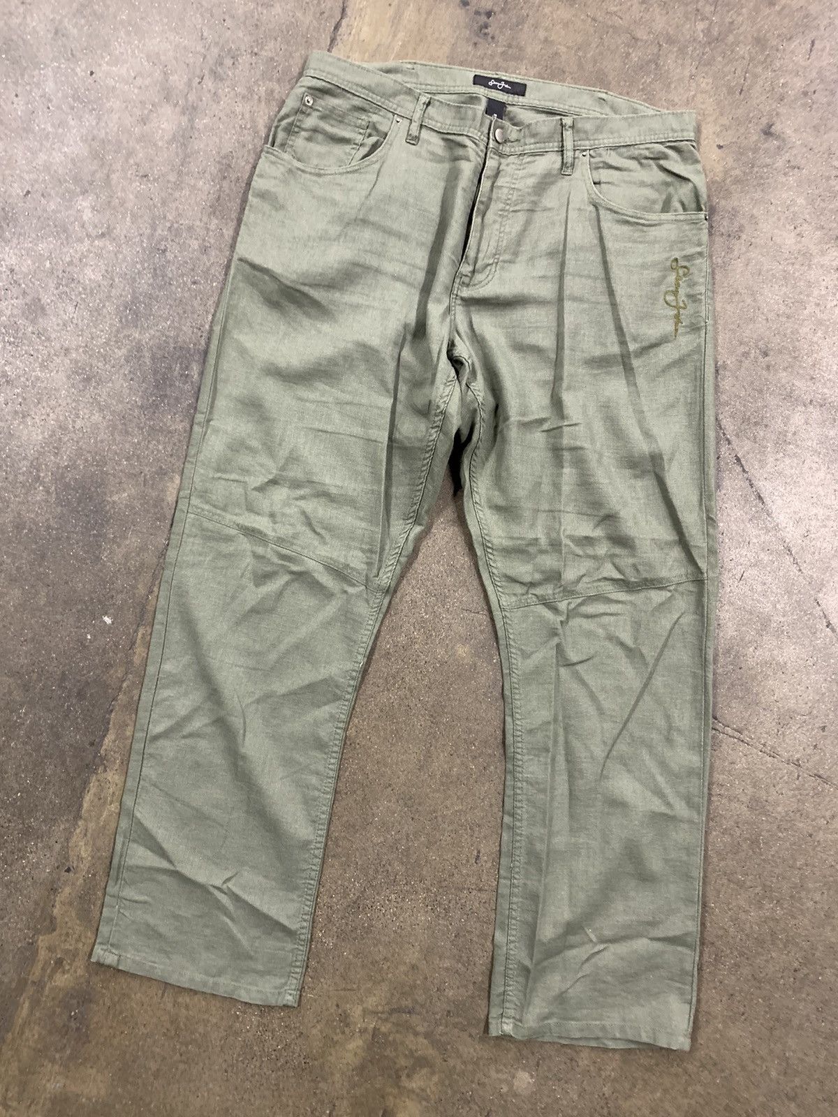Jean Vintage Vintage Sean John Linen Lounge Pants Grailed