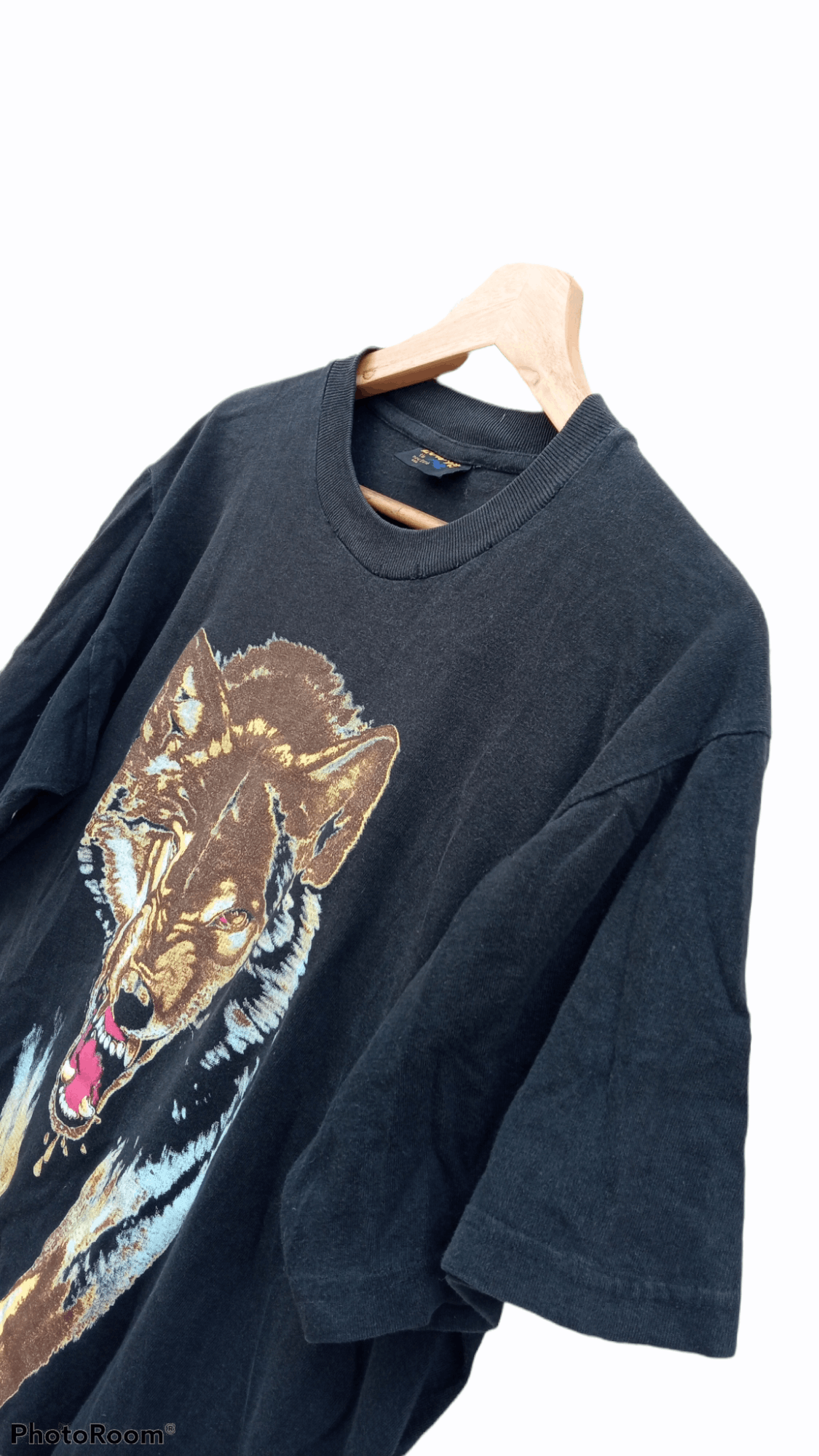 Japanese Brand × Vintage 🔥🔥Vintage Zowie Animal Dog Wolf Printed T-Shirt Size US L / EU 52-54 / 3 - 9 Thumbnail