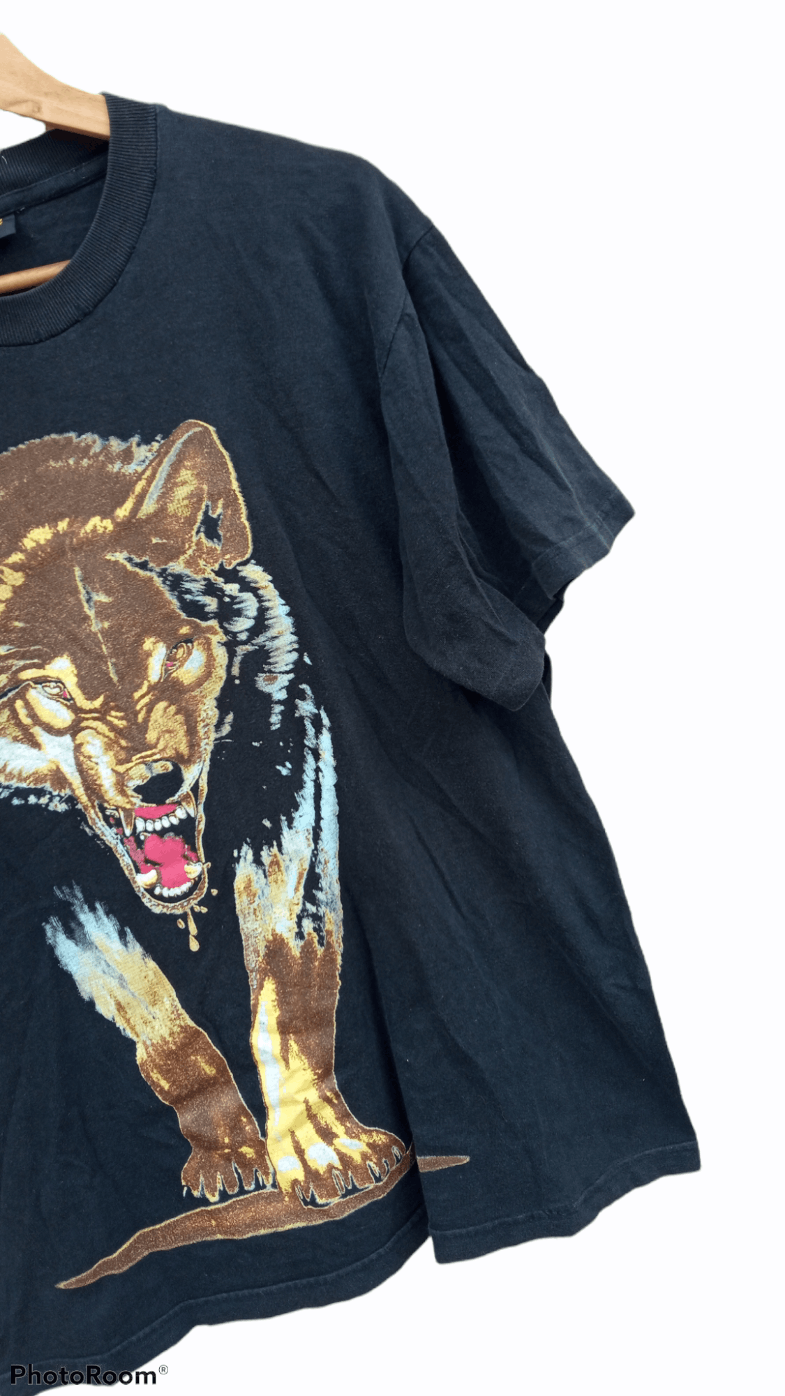 Japanese Brand × Vintage 🔥🔥Vintage Zowie Animal Dog Wolf Printed T-Shirt Size US L / EU 52-54 / 3 - 11 Thumbnail