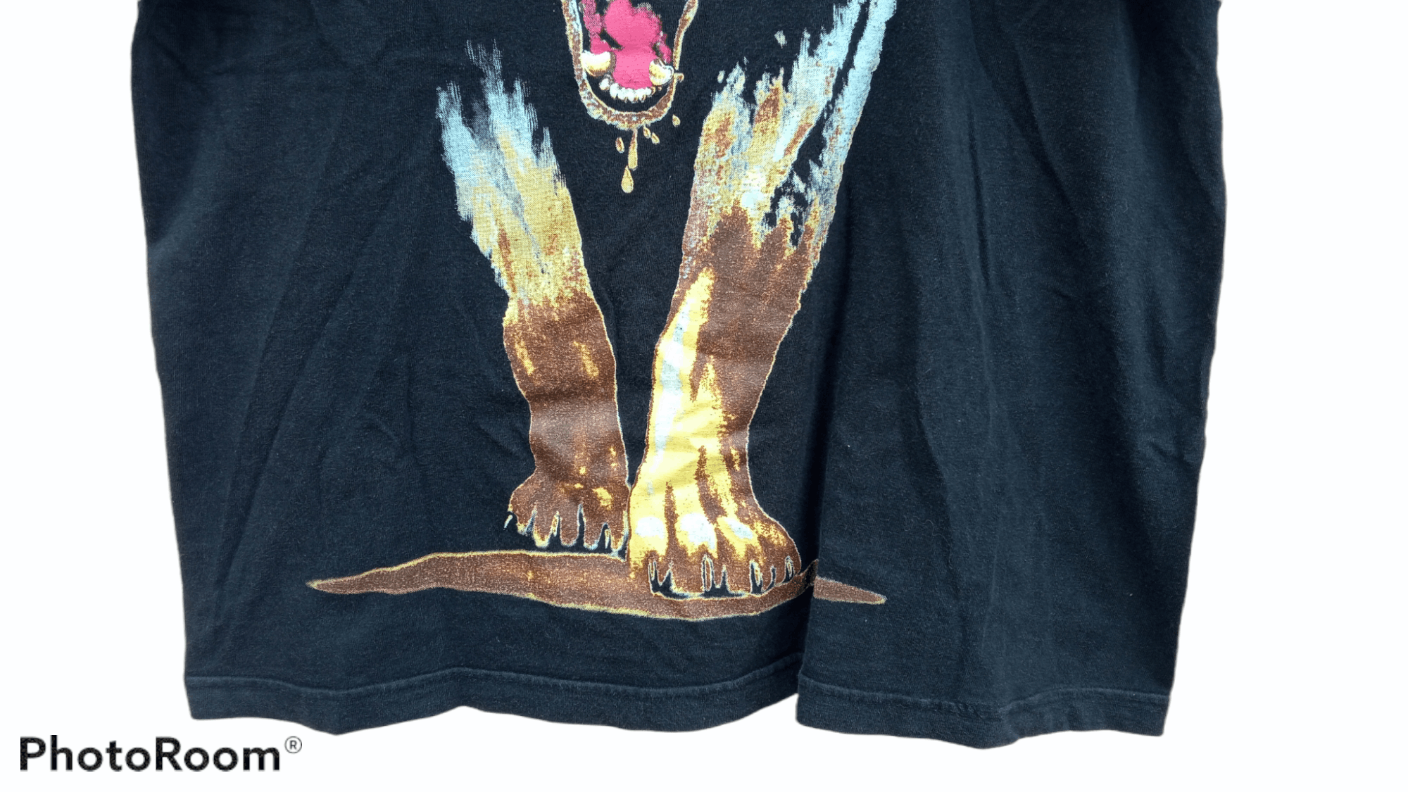 Japanese Brand × Vintage 🔥🔥Vintage Zowie Animal Dog Wolf Printed T-Shirt Size US L / EU 52-54 / 3 - 14 Thumbnail