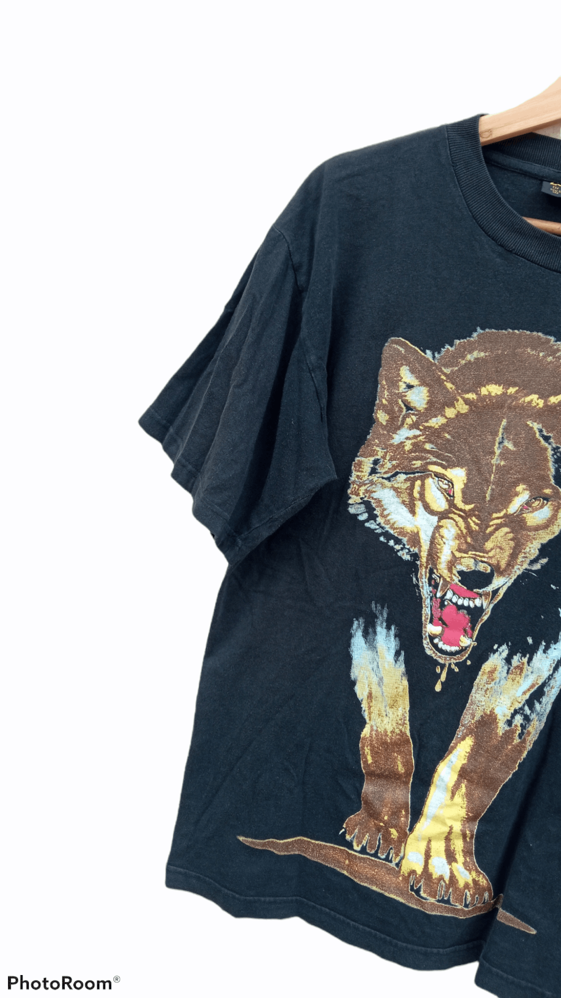 Japanese Brand × Vintage 🔥🔥Vintage Zowie Animal Dog Wolf Printed T-Shirt Size US L / EU 52-54 / 3 - 8 Thumbnail