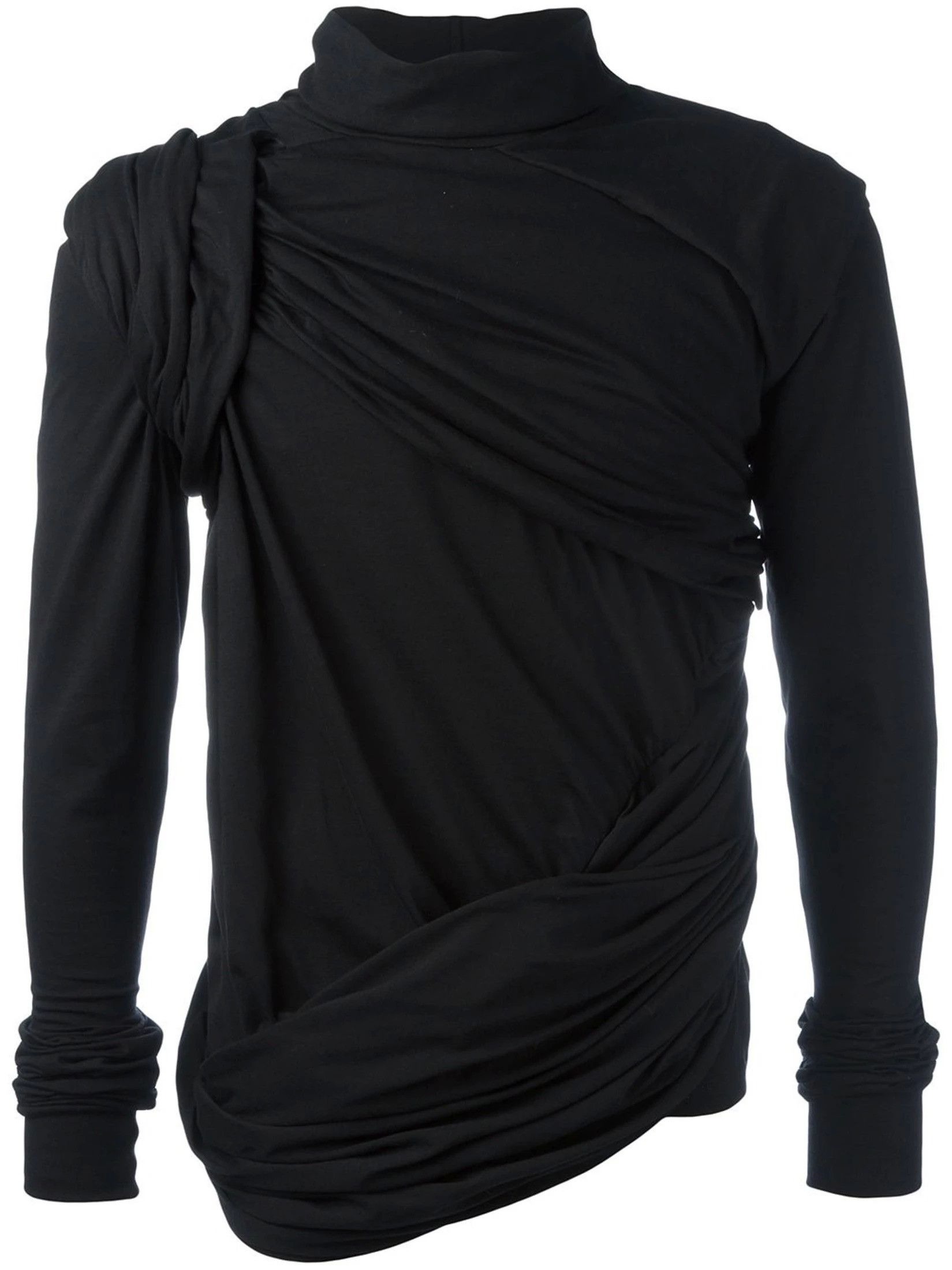 Slim Fit Walrus Draped Wrapped Simple France Shirt SS17