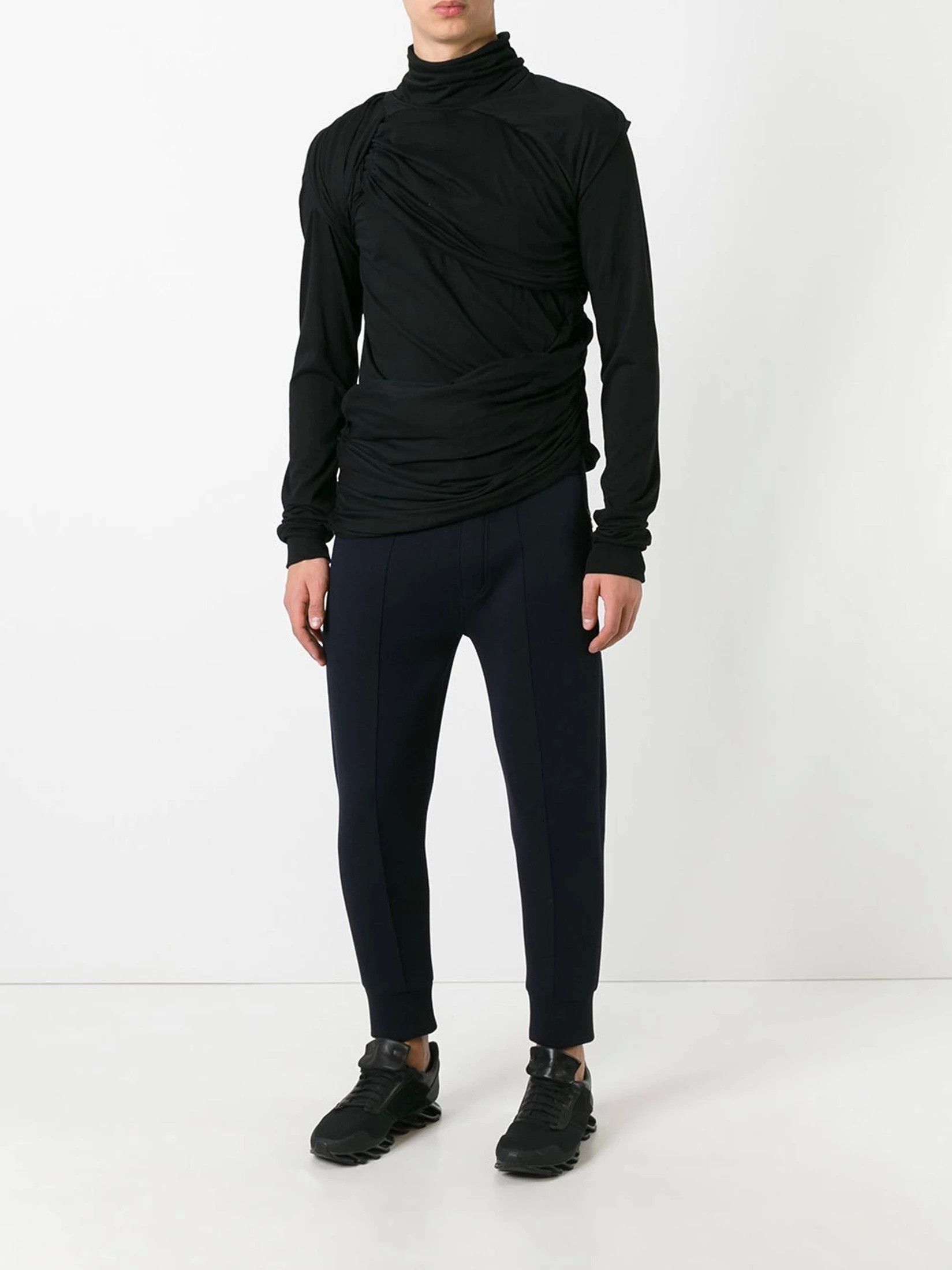 Slim Fit Walrus Draped Wrapped Simple France Shirt SS17