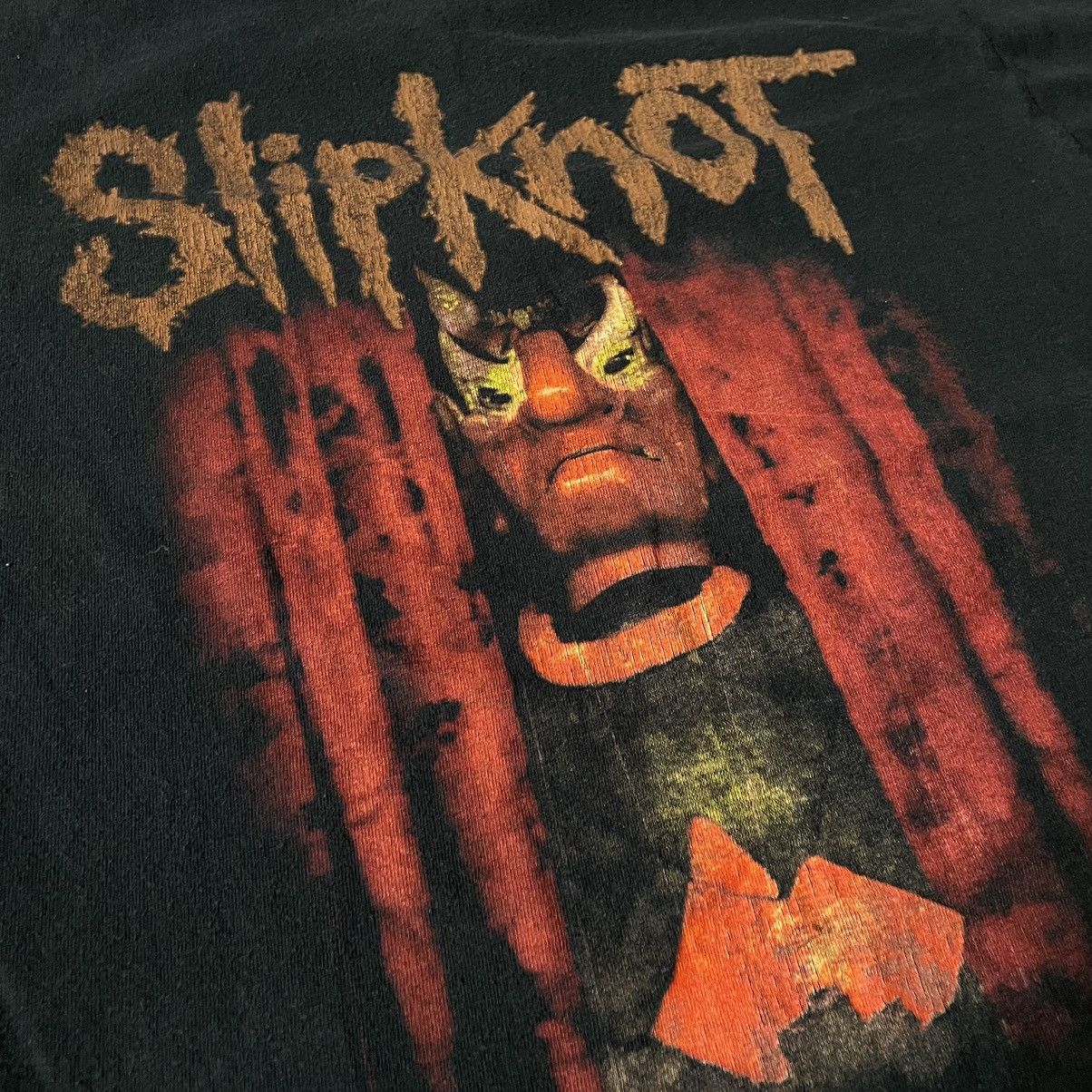 Vintage Vintage Y2K Slipknot Band Graphic Tee Faded Black Gorpcore M Size US M / EU 48-50 / 2 - 6 Thumbnail