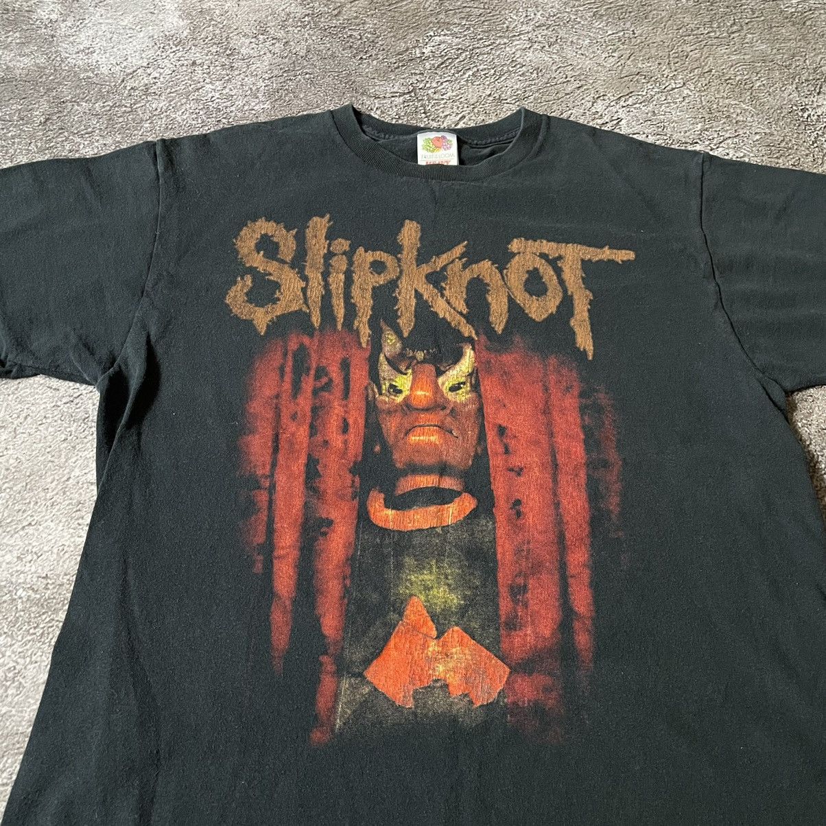 Vintage Vintage Y2K Slipknot Band Graphic Tee Faded Black Gorpcore M Size US M / EU 48-50 / 2 - 5 Thumbnail