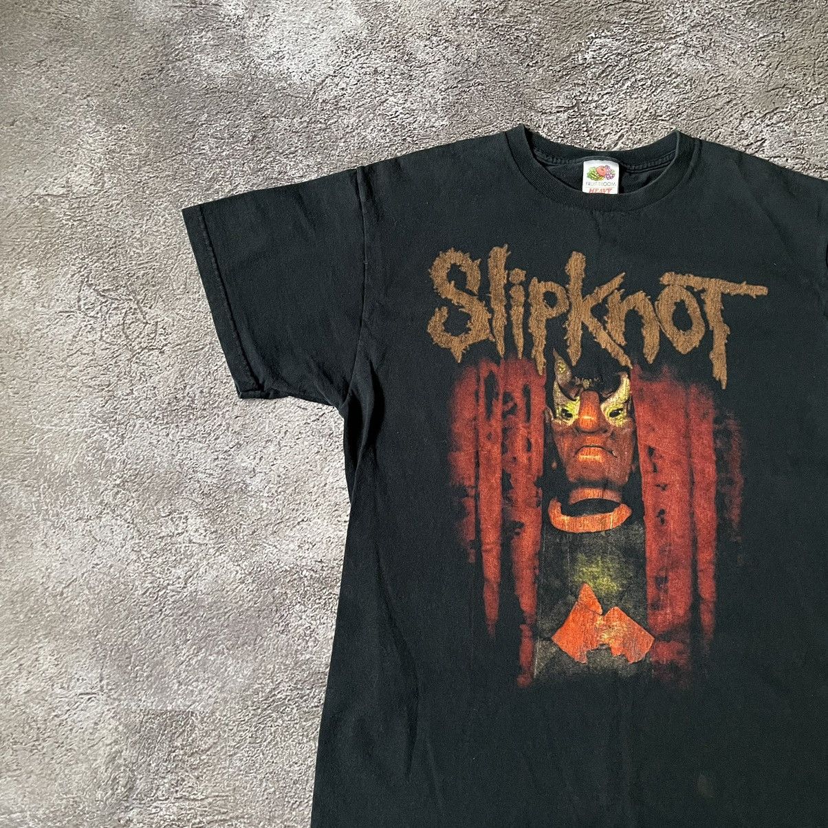 Vintage Vintage Y2K Slipknot Band Graphic Tee Faded Black Gorpcore M Size US M / EU 48-50 / 2 - 4 Thumbnail