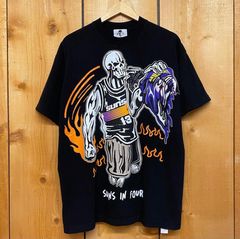 Warren Lotas Suns “ The Final Shot” Purple Skeleton Shirt NBA