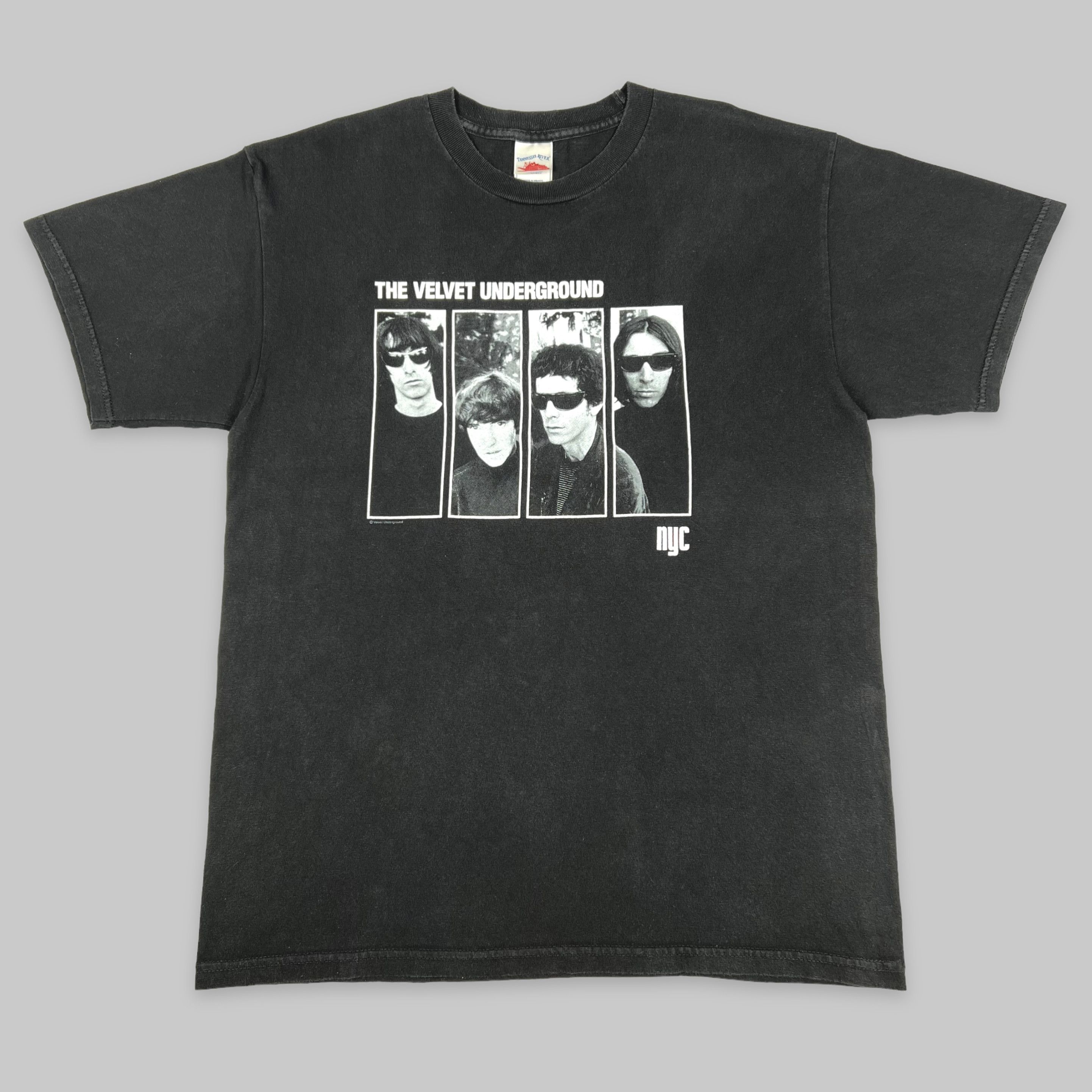image of Band Tees x Rock Tees Vintage 2000 The Velvet Underground ‘Nyc’ Licensed T Shirt in Black (Size Lar
