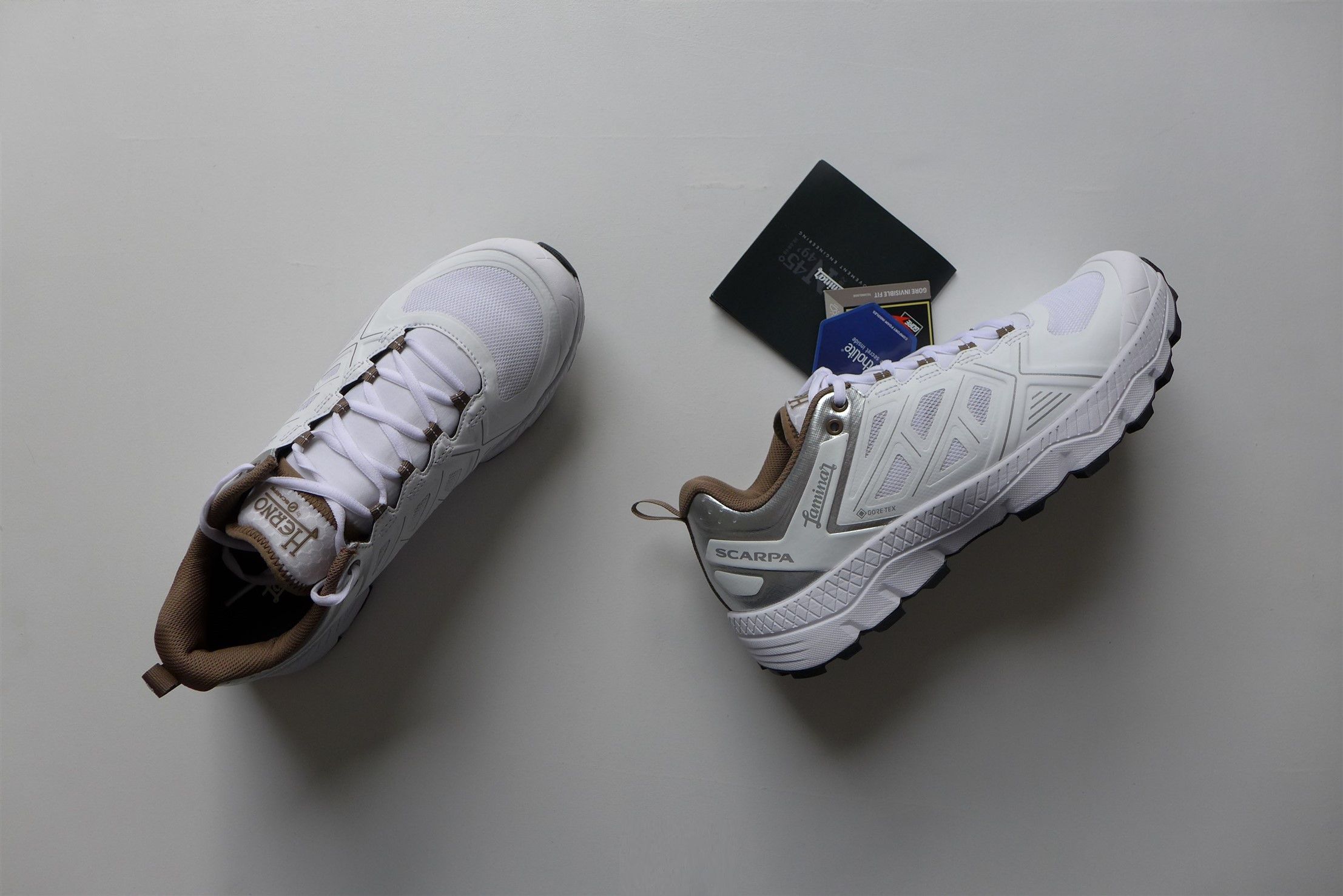 Herno Herno Laminar x Scarpa Spin Ultra White Gore-Tex Sneakers Size US 9 / EU 42 - 6 Thumbnail