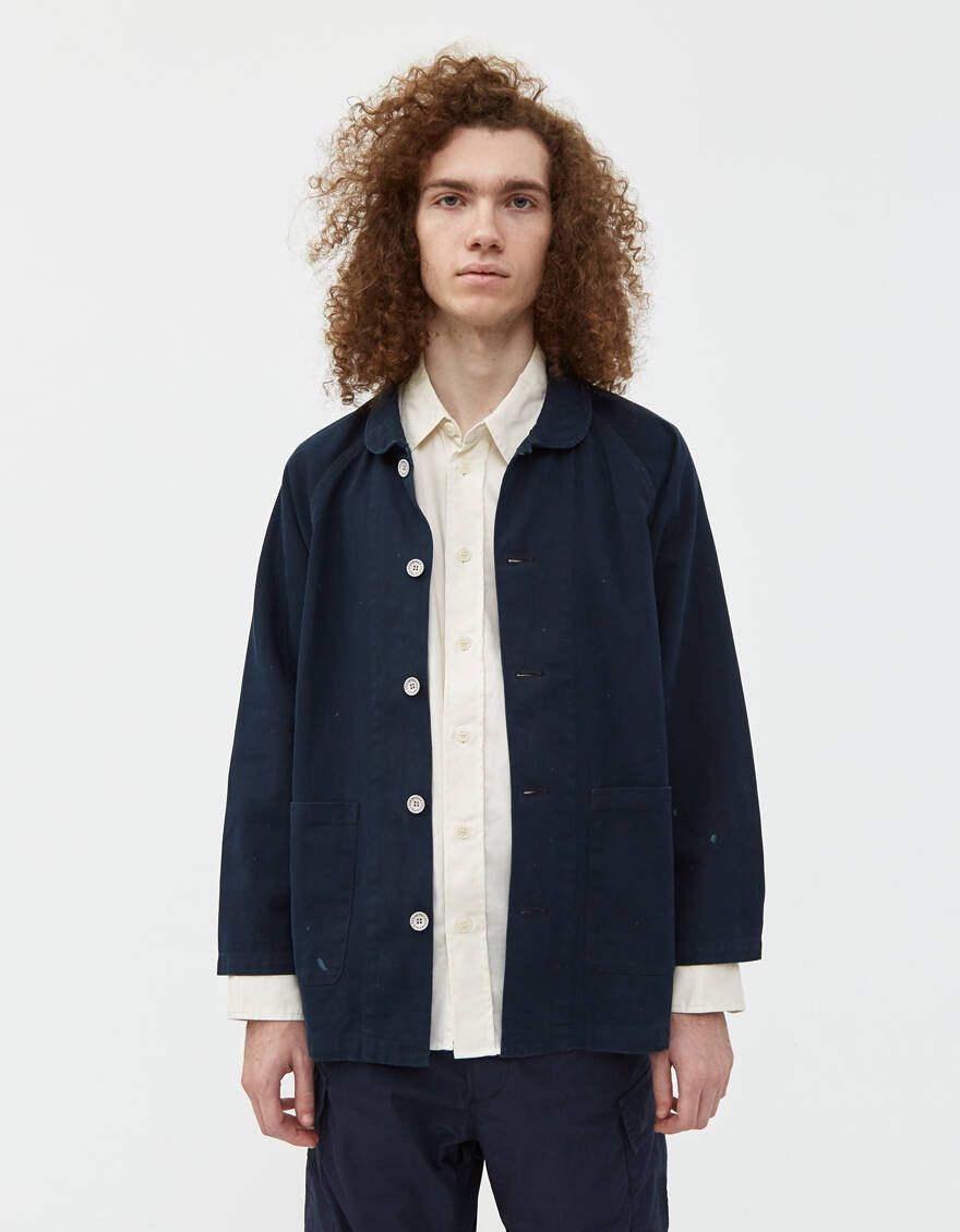 Image of Visvim Potomac Peerless Coverall Jacket - Navy, Men's (Size XL)