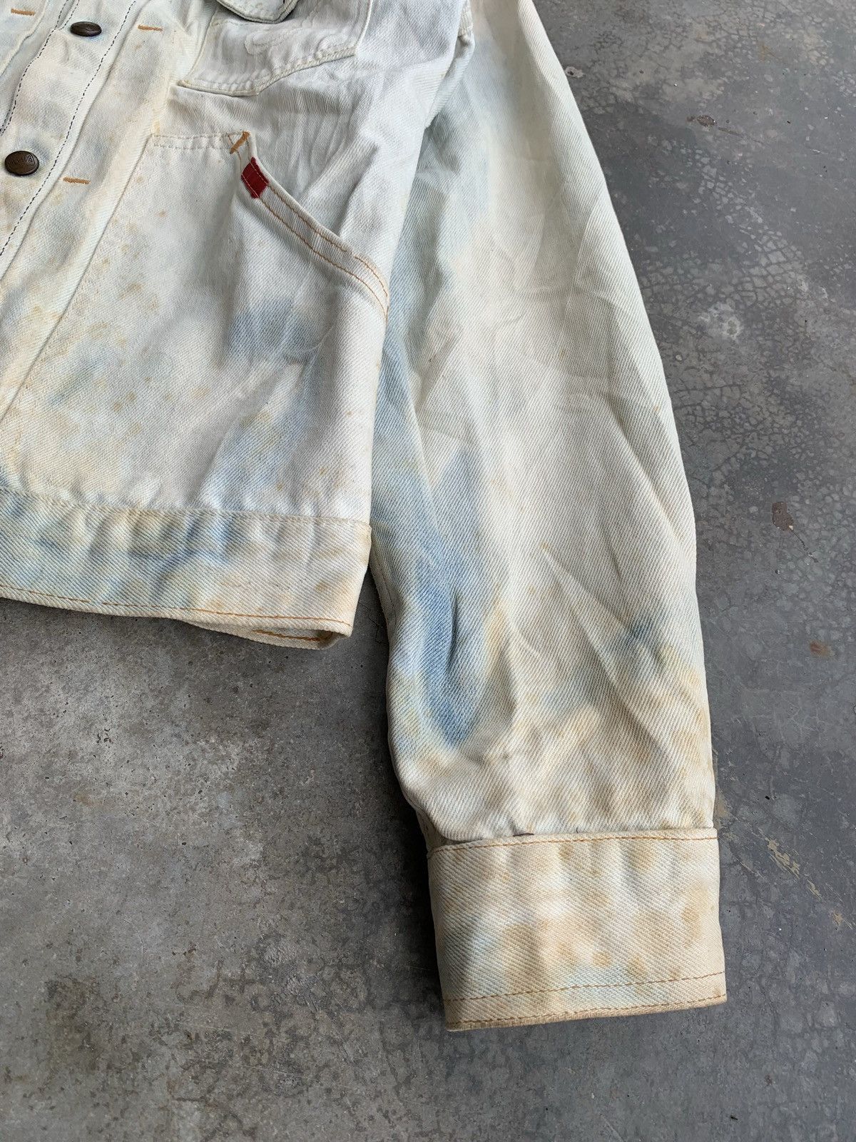 Vintage Vintage 80s Big Smith Union Made Thrashed Denim Jacket Size US S / EU 44-46 / 1 - 3 Thumbnail