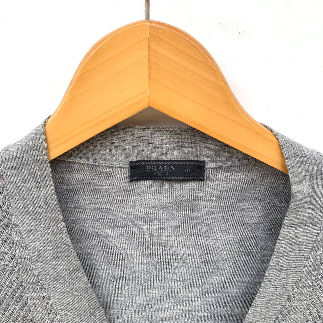 Prada prada distressed cardigan Size US S / EU 44-46 / 1 - 2 Thumbnail