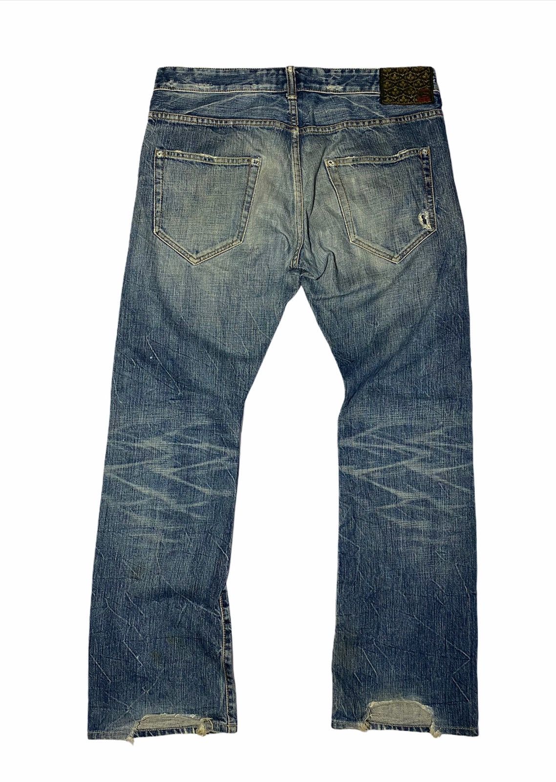 Japanese Brand Japan Brand Zen Clothing Japan Distressed Denim Size US 35 - 5 Thumbnail