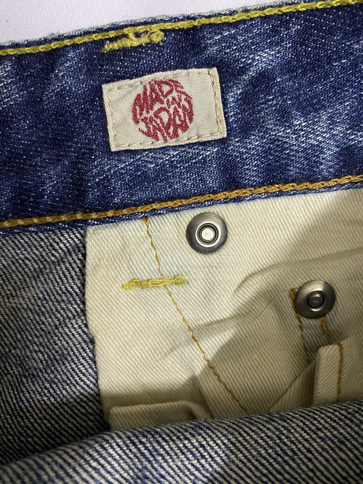 Japanese Brand Japan Brand Zen Clothing Japan Distressed Denim Size US 35 - 11 Thumbnail