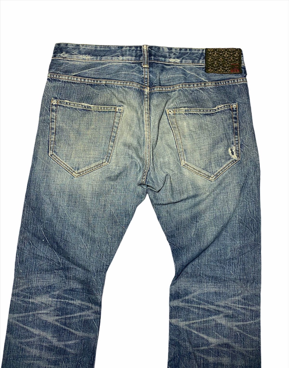Japanese Brand Japan Brand Zen Clothing Japan Distressed Denim Size US 35 - 9 Thumbnail