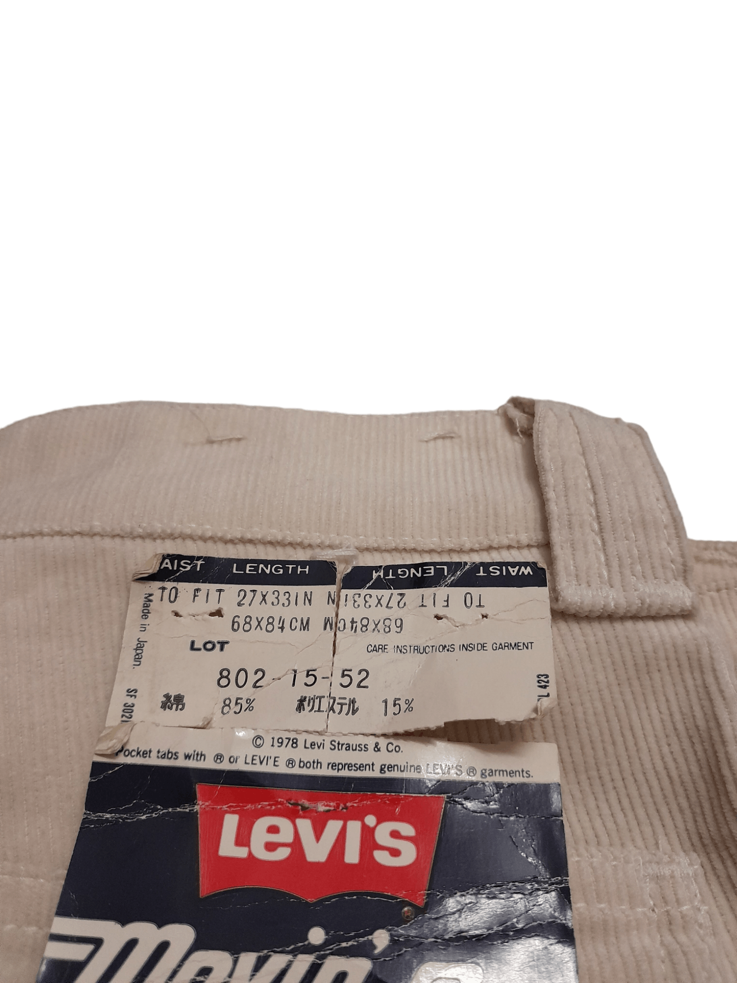Levi's × Vintage 70s Levis Movin On Jeans (E883) Size US 26 / EU 42 - 4 Thumbnail