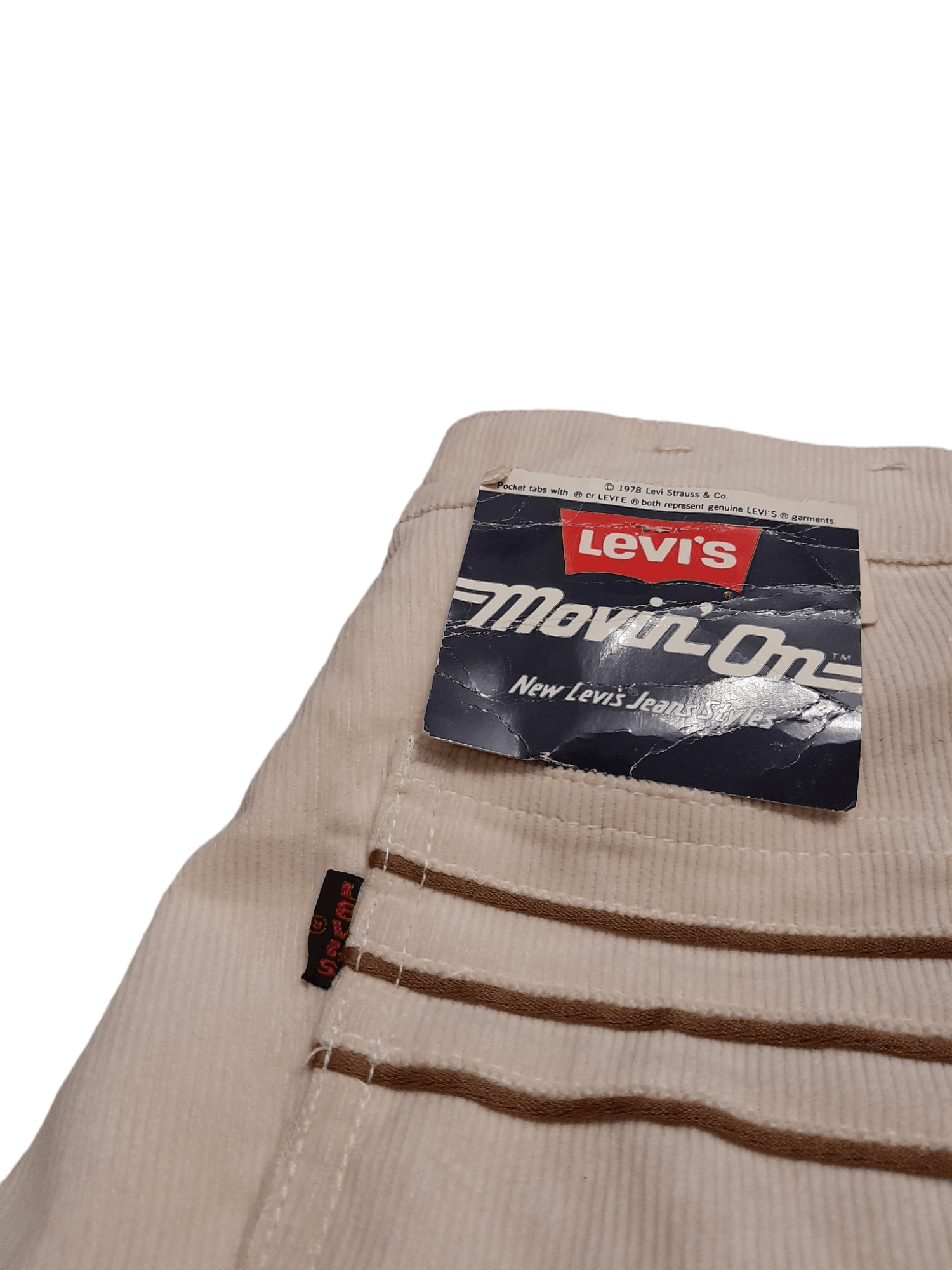 Levi's × Vintage 70s Levis Movin On Jeans (E883) Size US 26 / EU 42 - 3 Thumbnail