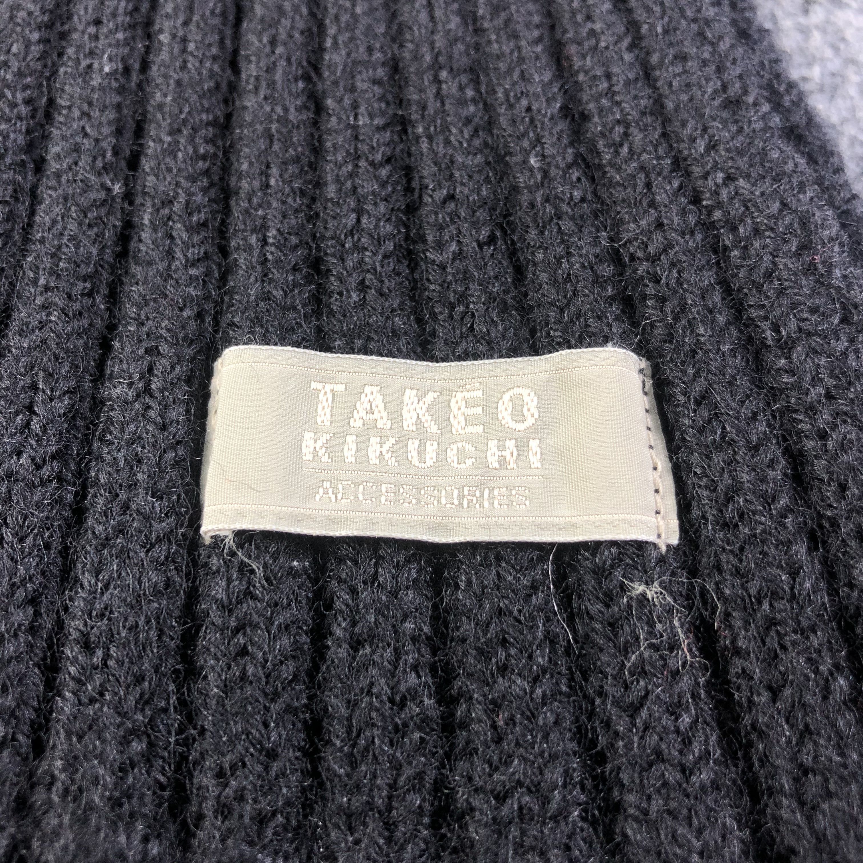 Takeo Kikuchi Takeo Kikuchi Pleated Wool Scarf Muffler V1134 Size ONE SIZE - 4 Thumbnail