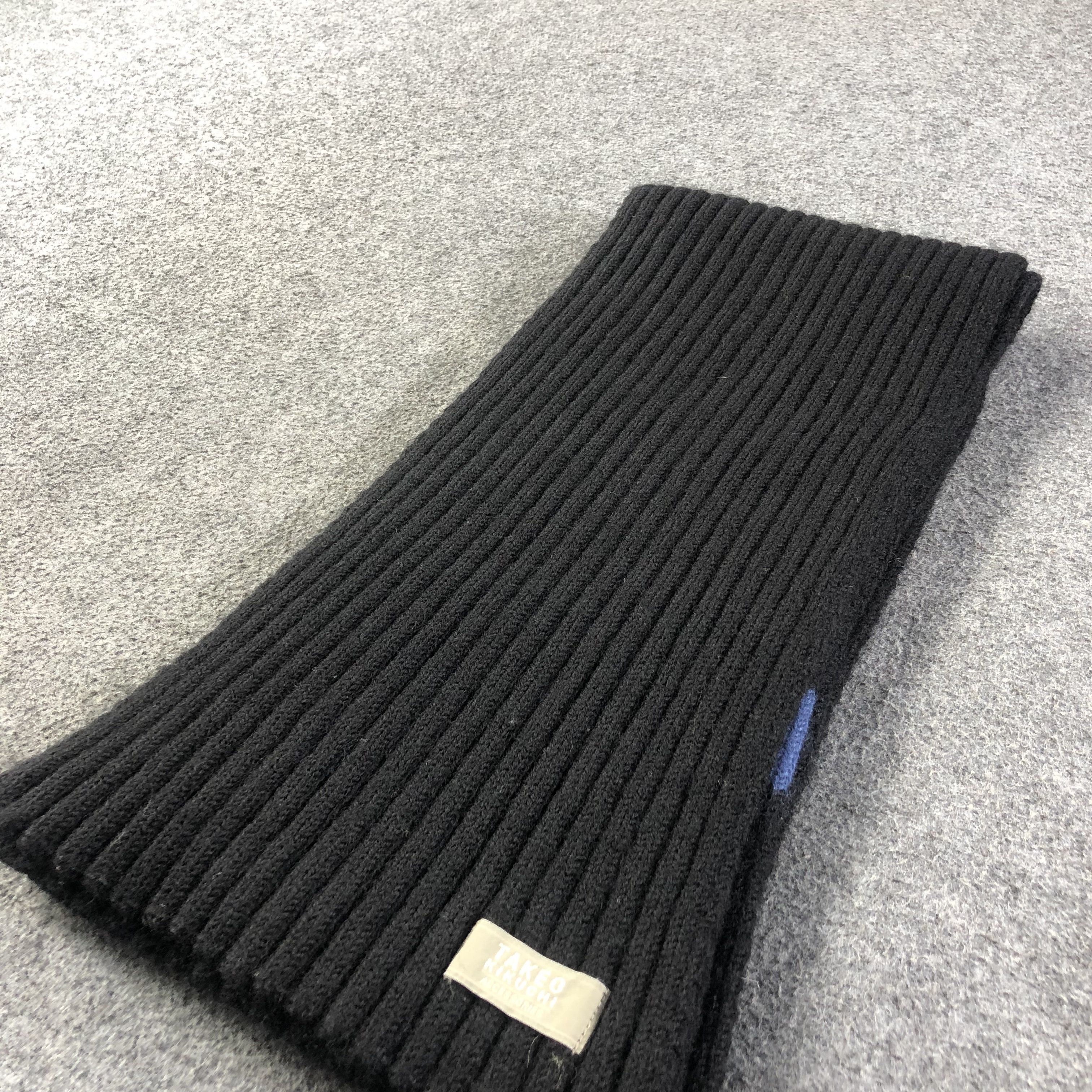 Takeo Kikuchi Takeo Kikuchi Pleated Wool Scarf Muffler V1134 Size ONE SIZE - 3 Thumbnail