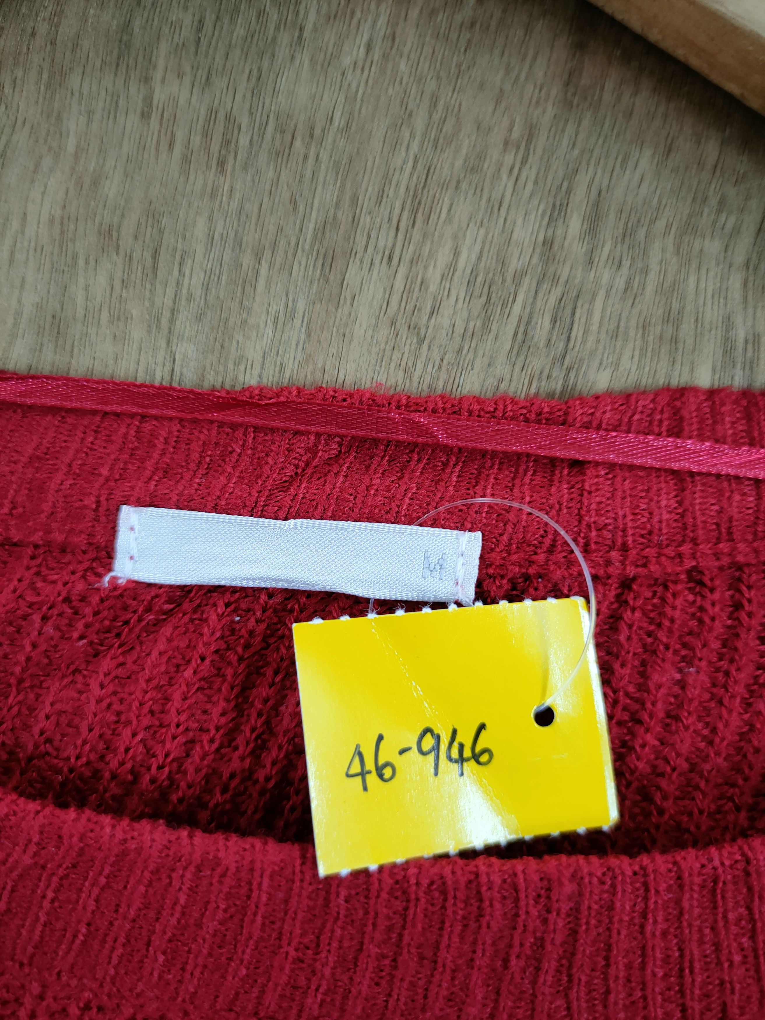 Japanese Brand D GU red ballon sleeve knitwear japan #46-946 Size US M / EU 48-50 / 2 - 4 Thumbnail