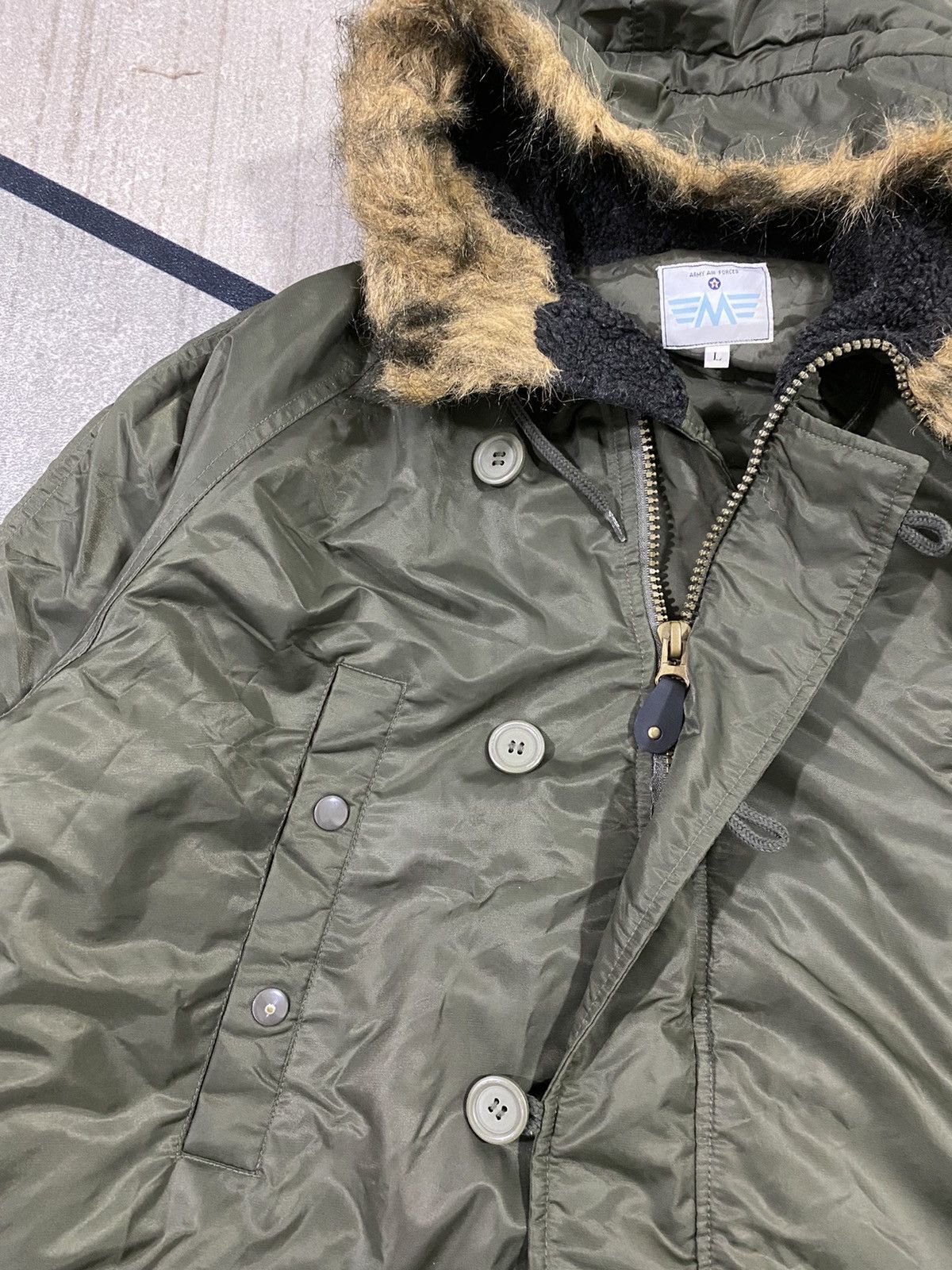 Other Us Army Air Forces Type B-9 Flight Down Parka Large Size US L / EU 52-54 / 3 - 5 Thumbnail