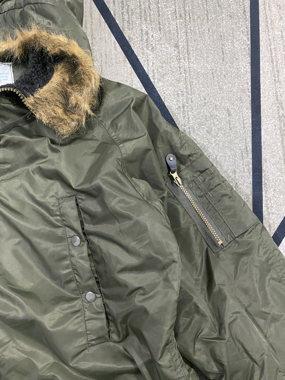 Other Us Army Air Forces Type B-9 Flight Down Parka Large Size US L / EU 52-54 / 3 - 6 Thumbnail