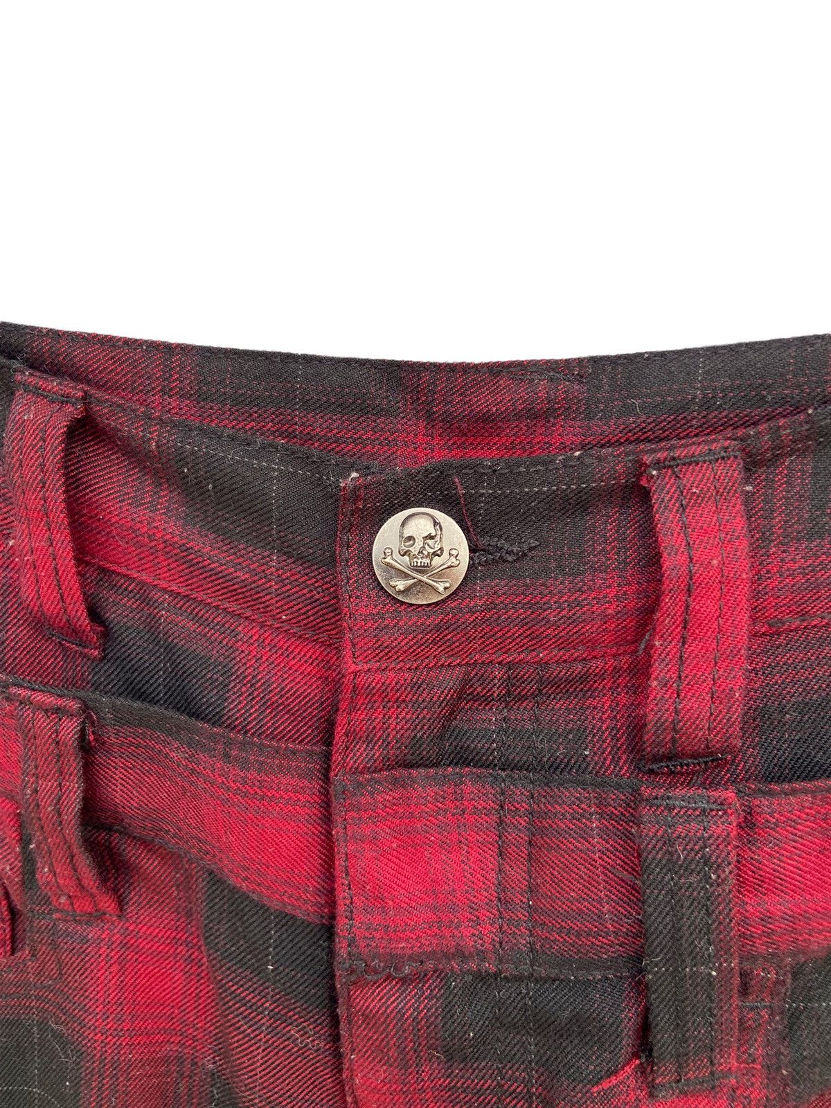 Japanese Brand RARE!! DOUBLE FOCUS SHADOW PLAID PANT Size US 30 / EU 46 - 5 Thumbnail