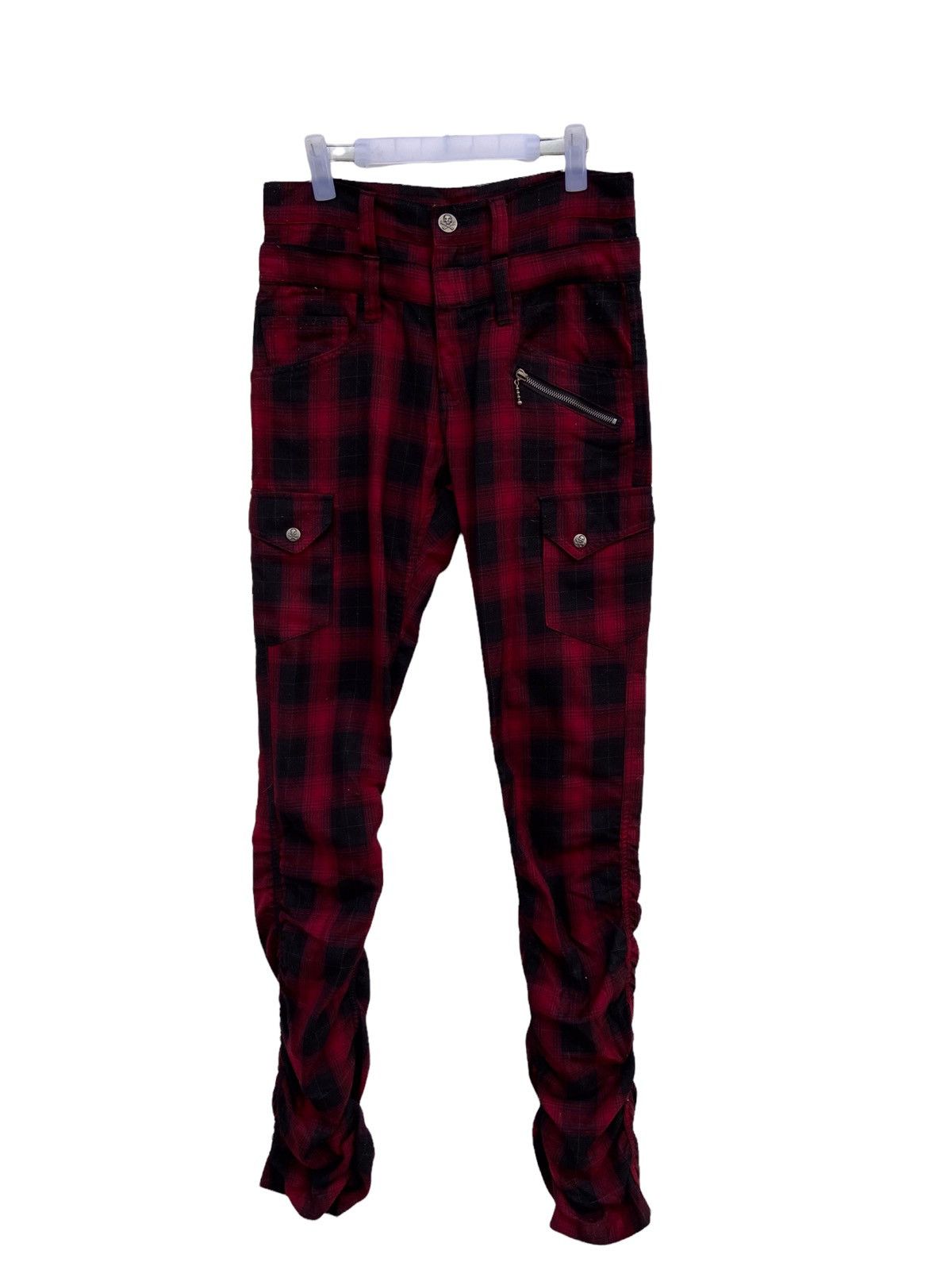 Japanese Brand RARE!! DOUBLE FOCUS SHADOW PLAID PANT Size US 30 / EU 46 - 2 Thumbnail