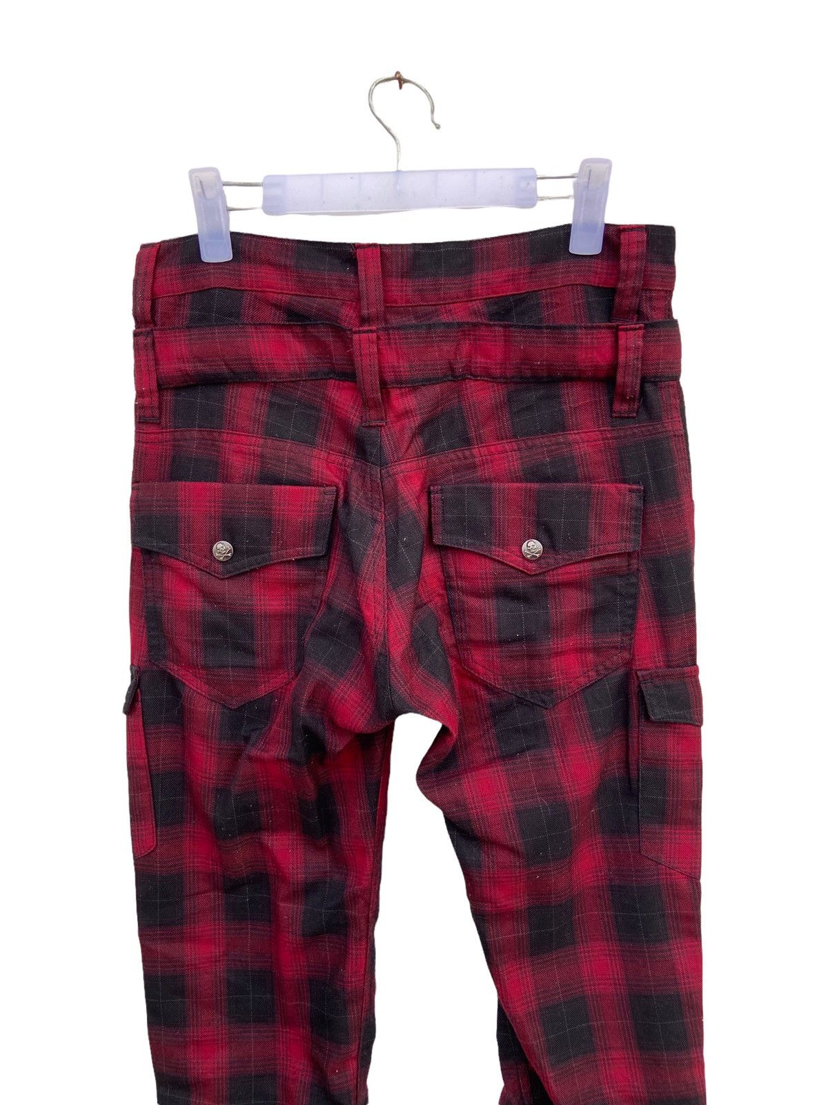 Japanese Brand RARE!! DOUBLE FOCUS SHADOW PLAID PANT Size US 30 / EU 46 - 4 Thumbnail