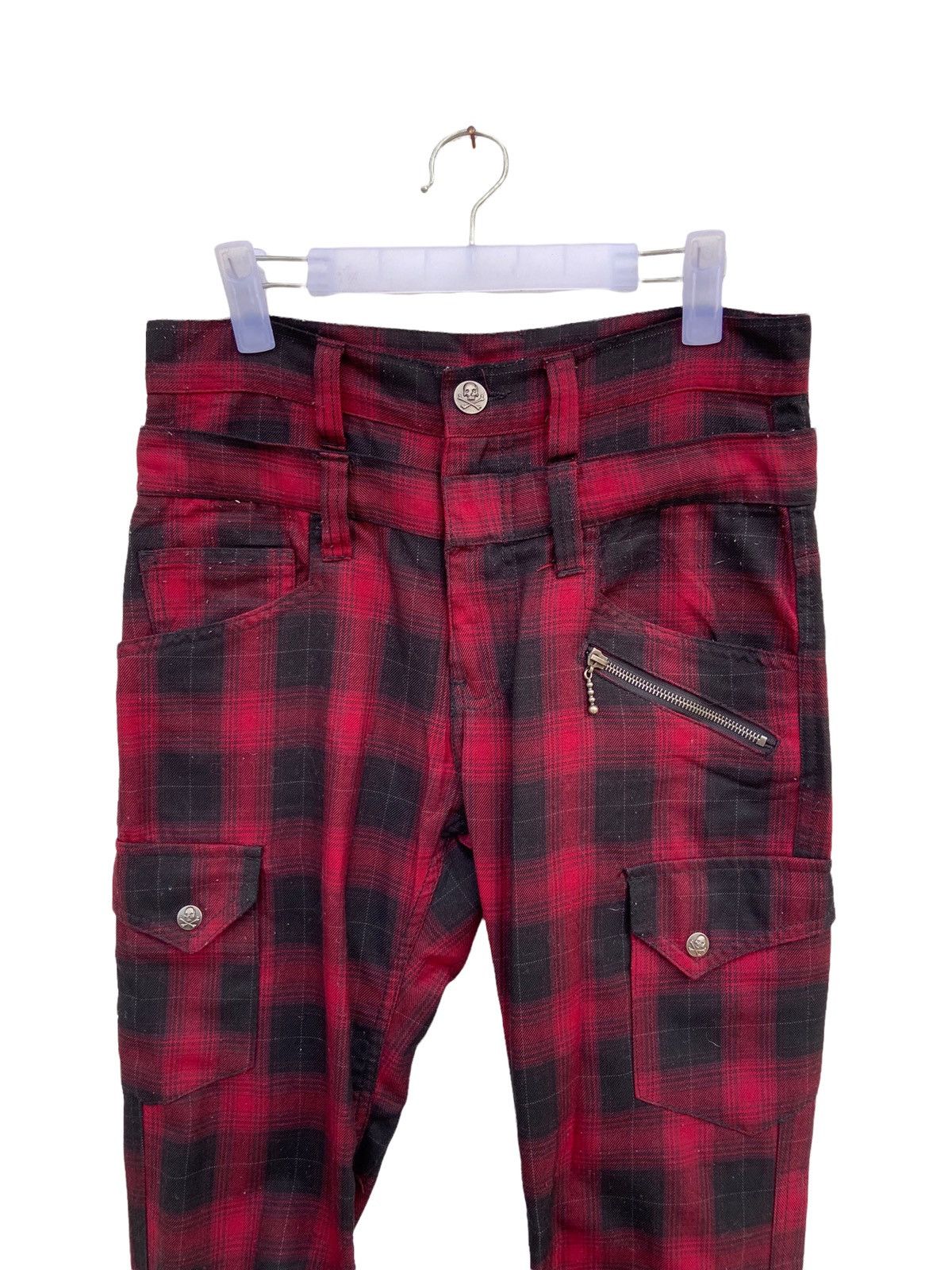 Japanese Brand RARE!! DOUBLE FOCUS SHADOW PLAID PANT Size US 30 / EU 46 - 3 Thumbnail