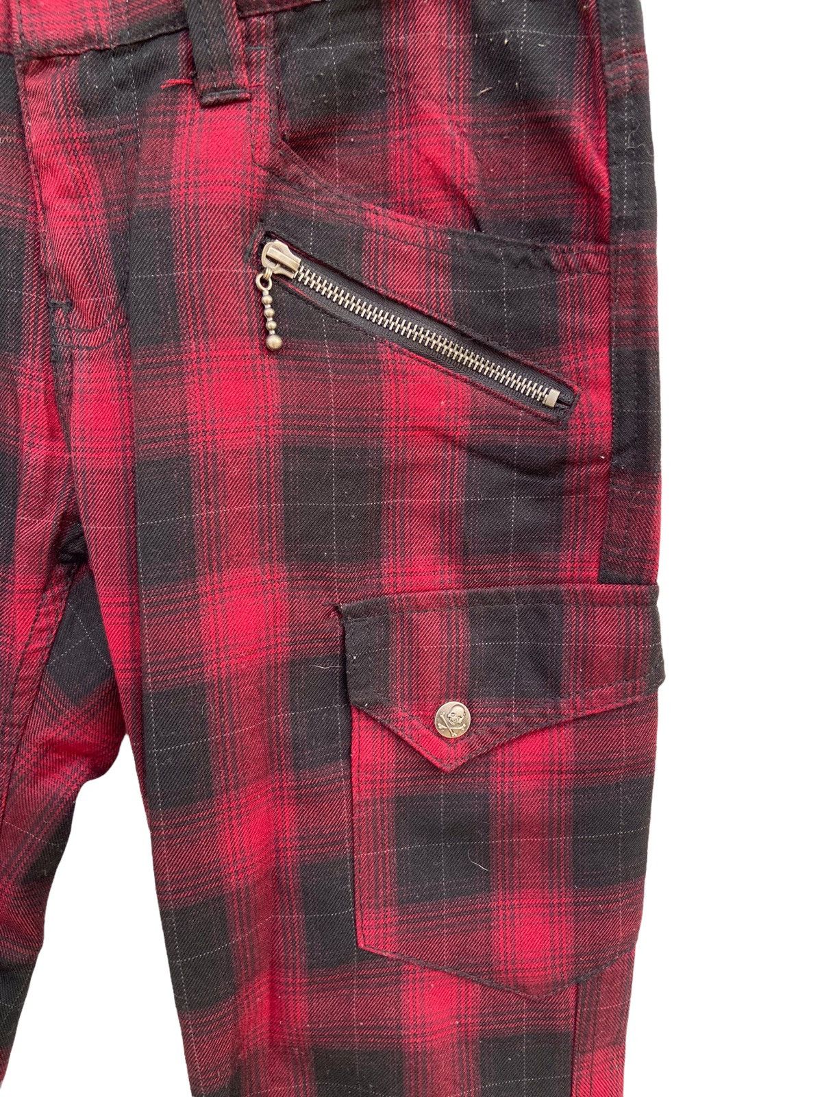 Japanese Brand RARE!! DOUBLE FOCUS SHADOW PLAID PANT Size US 30 / EU 46 - 6 Thumbnail