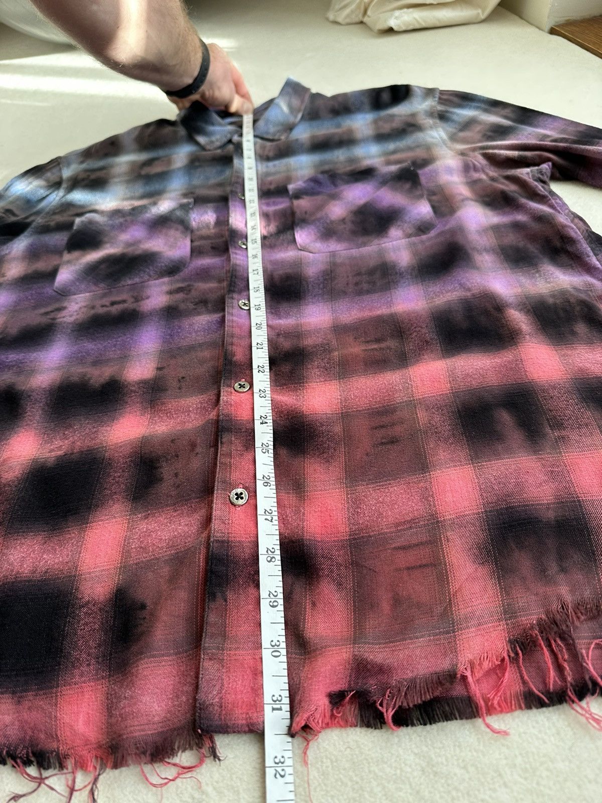 Amiri Amiri 😍 gradient flannel blue purple pink Size L Grail Size US L / EU 52-54 / 3 - 10 Thumbnail