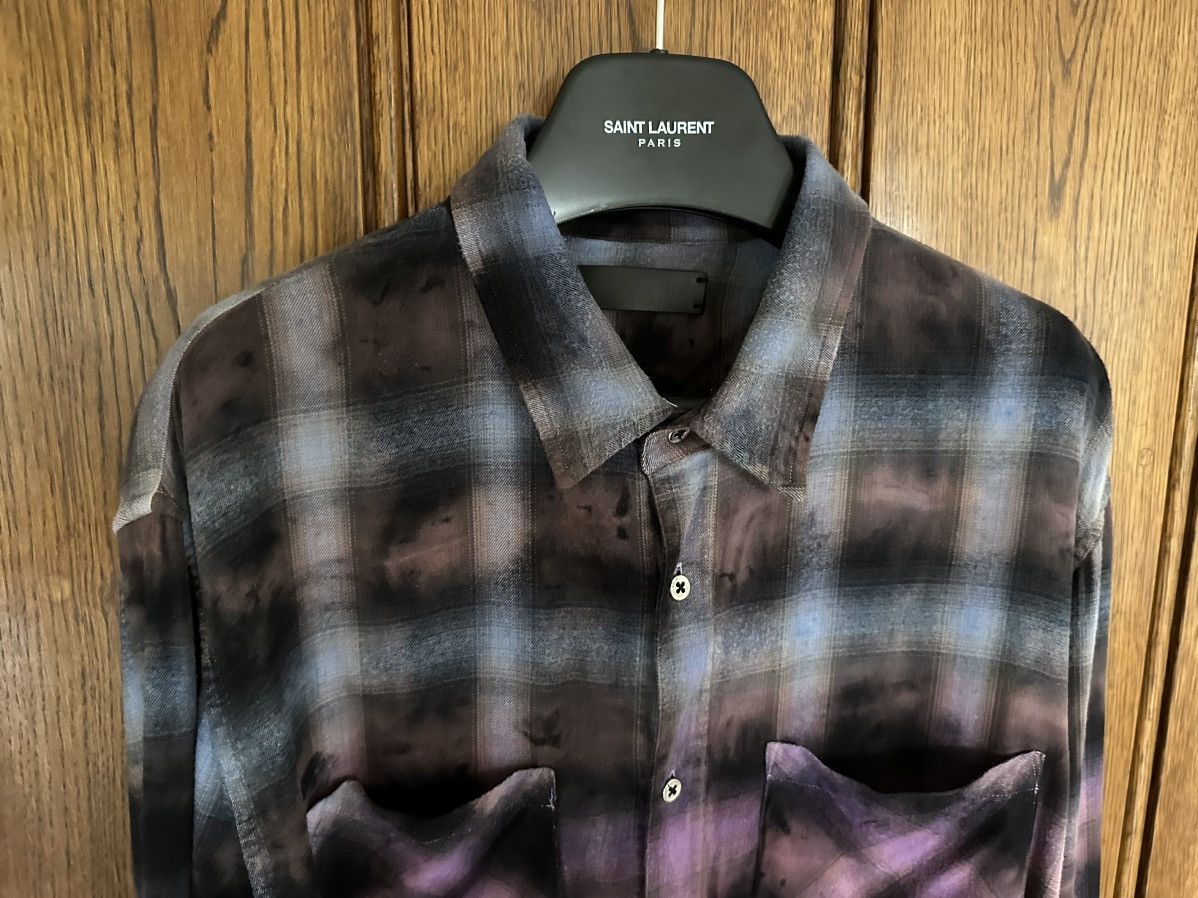 Amiri Amiri 😍 gradient flannel blue purple pink Size L Grail Size US L / EU 52-54 / 3 - 17 Thumbnail