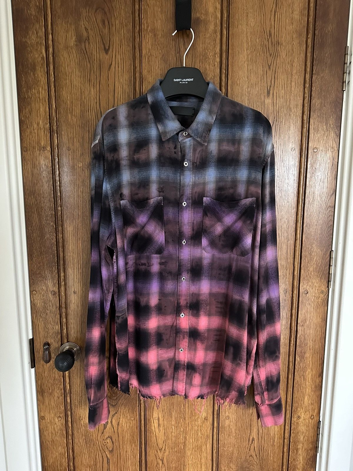 Amiri Amiri 😍 gradient flannel blue purple pink Size L Grail Size US L / EU 52-54 / 3 - 3 Thumbnail