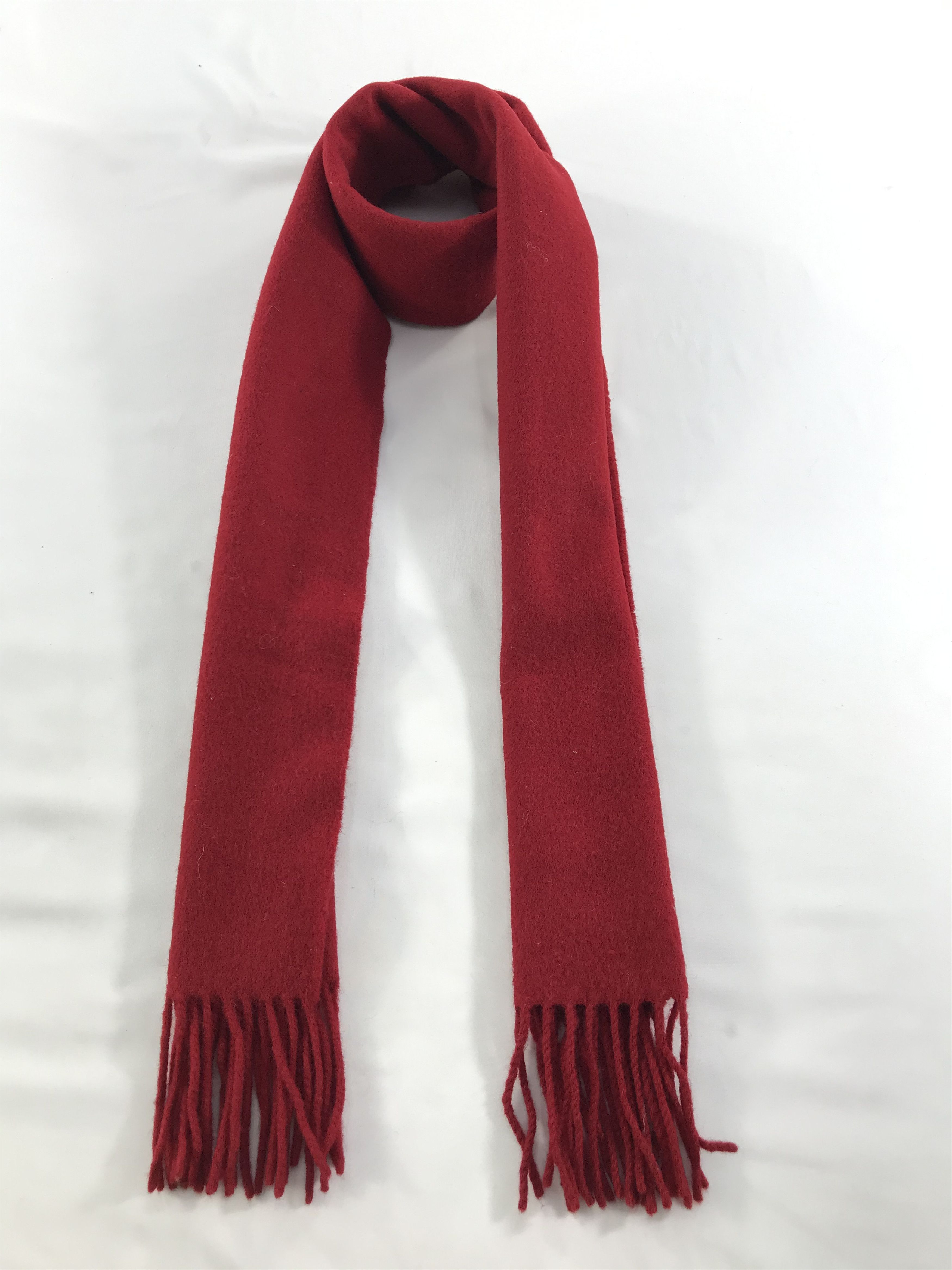 Polo Ralph Lauren Polo Ralph Lauren Red Wool Scarf Muffler V119 Size ONE SIZE - 1 Thumbnail