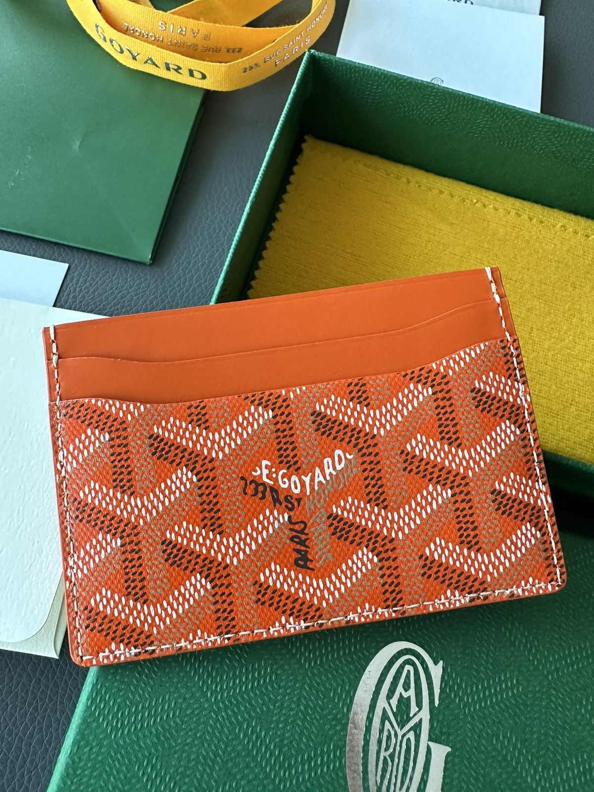 Goyard Brand New Rare Classic Goyard Card Holder Wallet Limited Size ONE SIZE - 1 Thumbnail