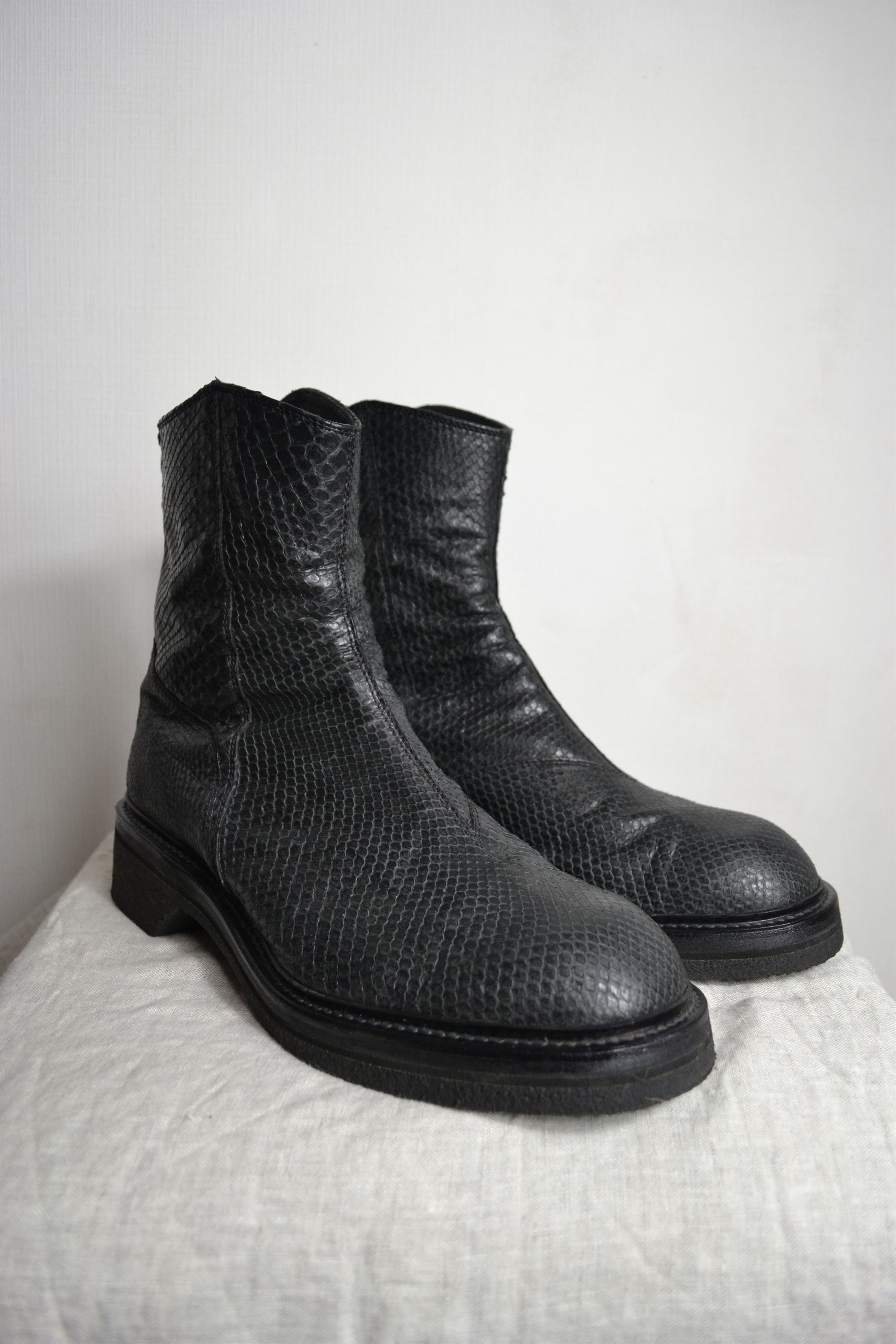 Julius AW15 Sphere Backzip Python Boots - 517FWM7